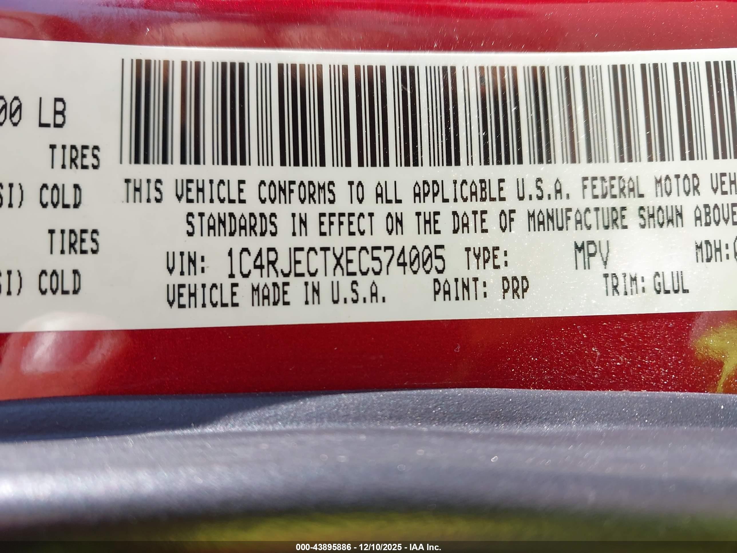 2014 Jeep Grand Cherokee Overland Red vin: 1C4RJECTXEC574005