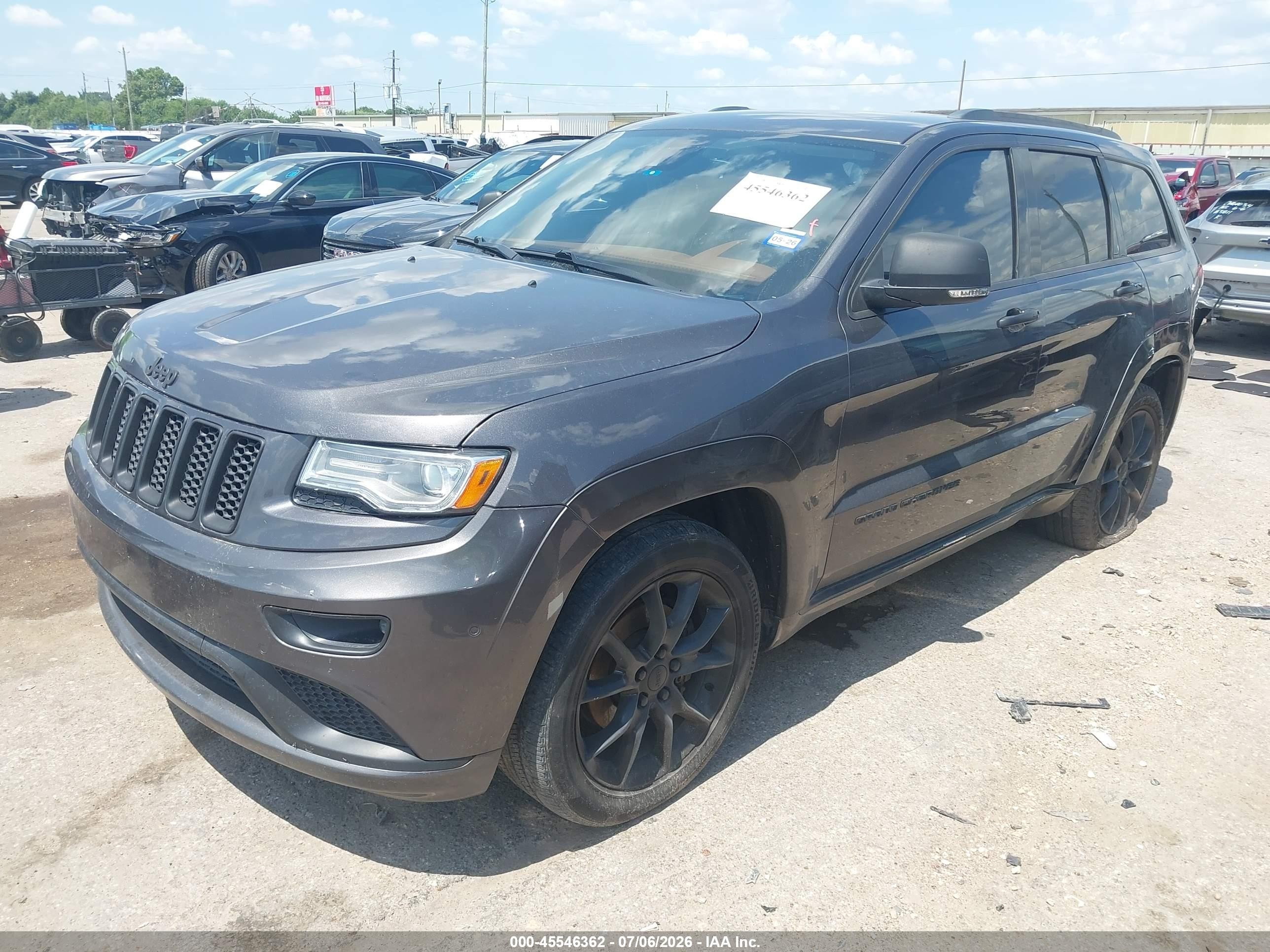 2015 Jeep Grand Cherokee Summit Gray vin: 1C4RJEJG2FC137252