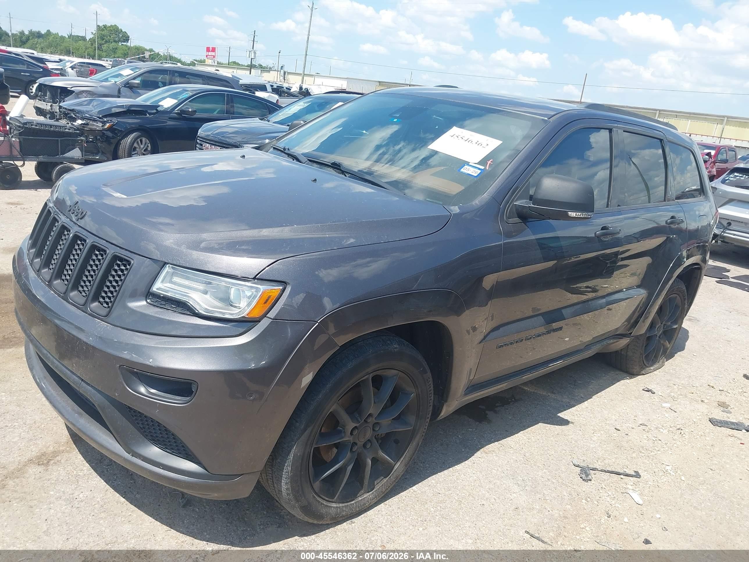 2015 Jeep Grand Cherokee Summit Gray vin: 1C4RJEJG2FC137252