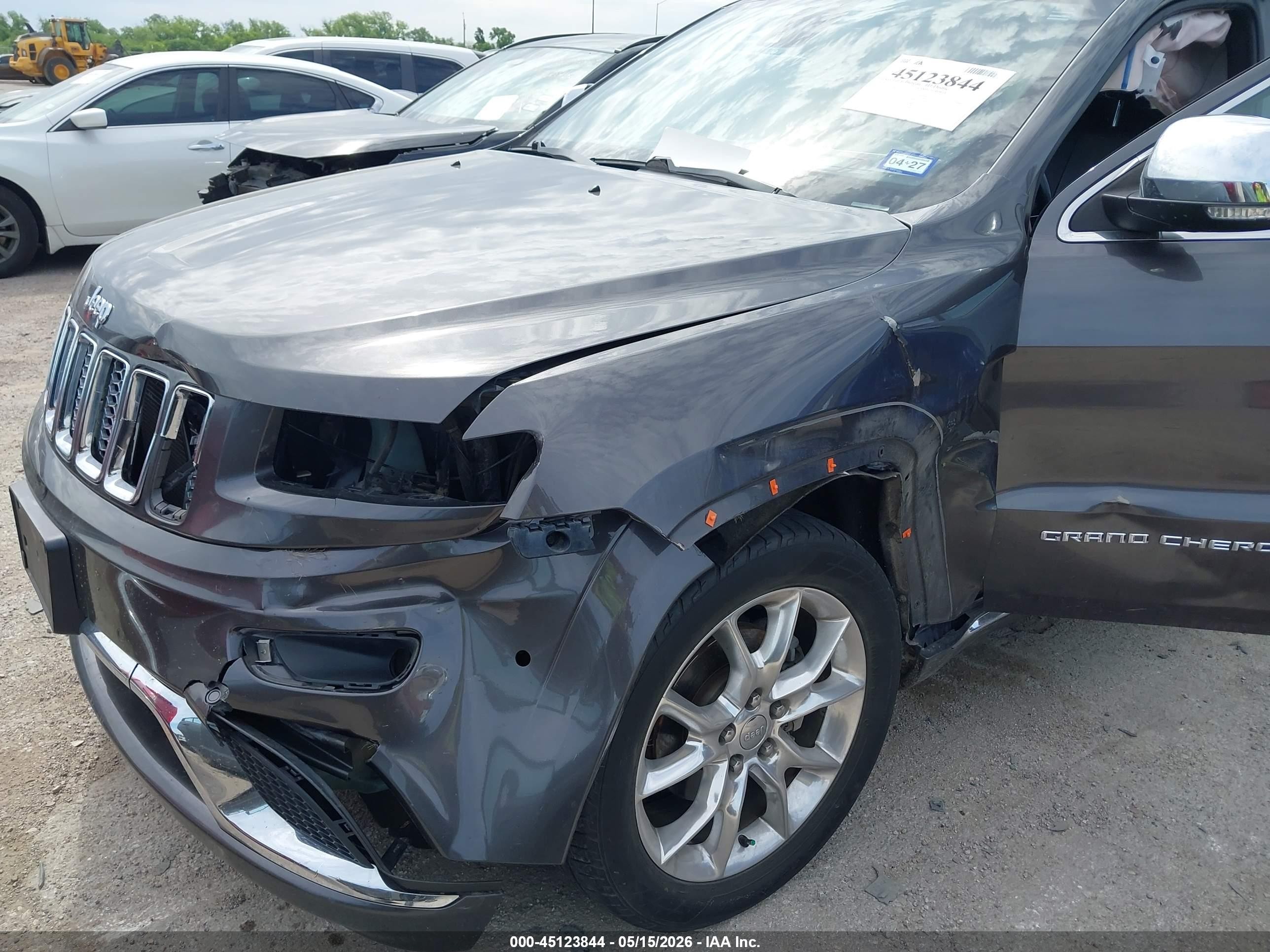 2015 Jeep Grand Cherokee Summit Gray vin: 1C4RJEJG3FC681727