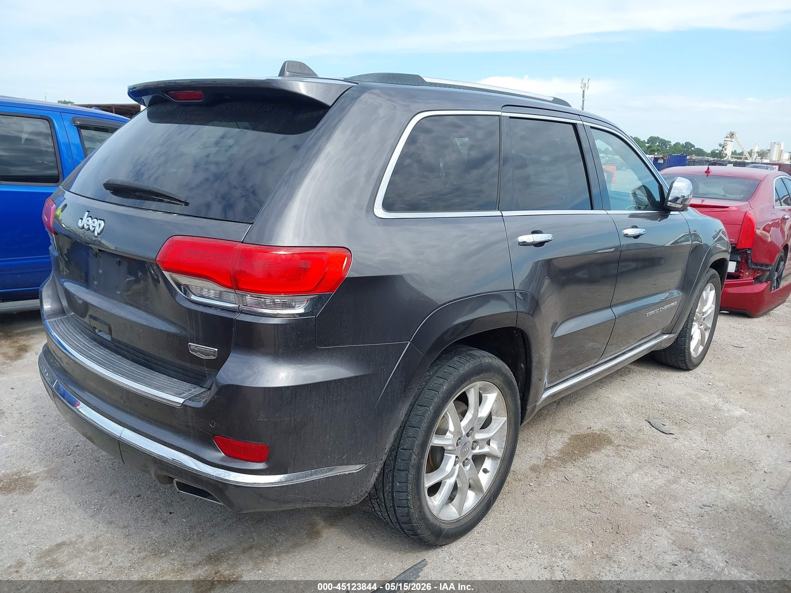 2015 Jeep Grand Cherokee Summit Gray vin: 1C4RJEJG3FC681727
