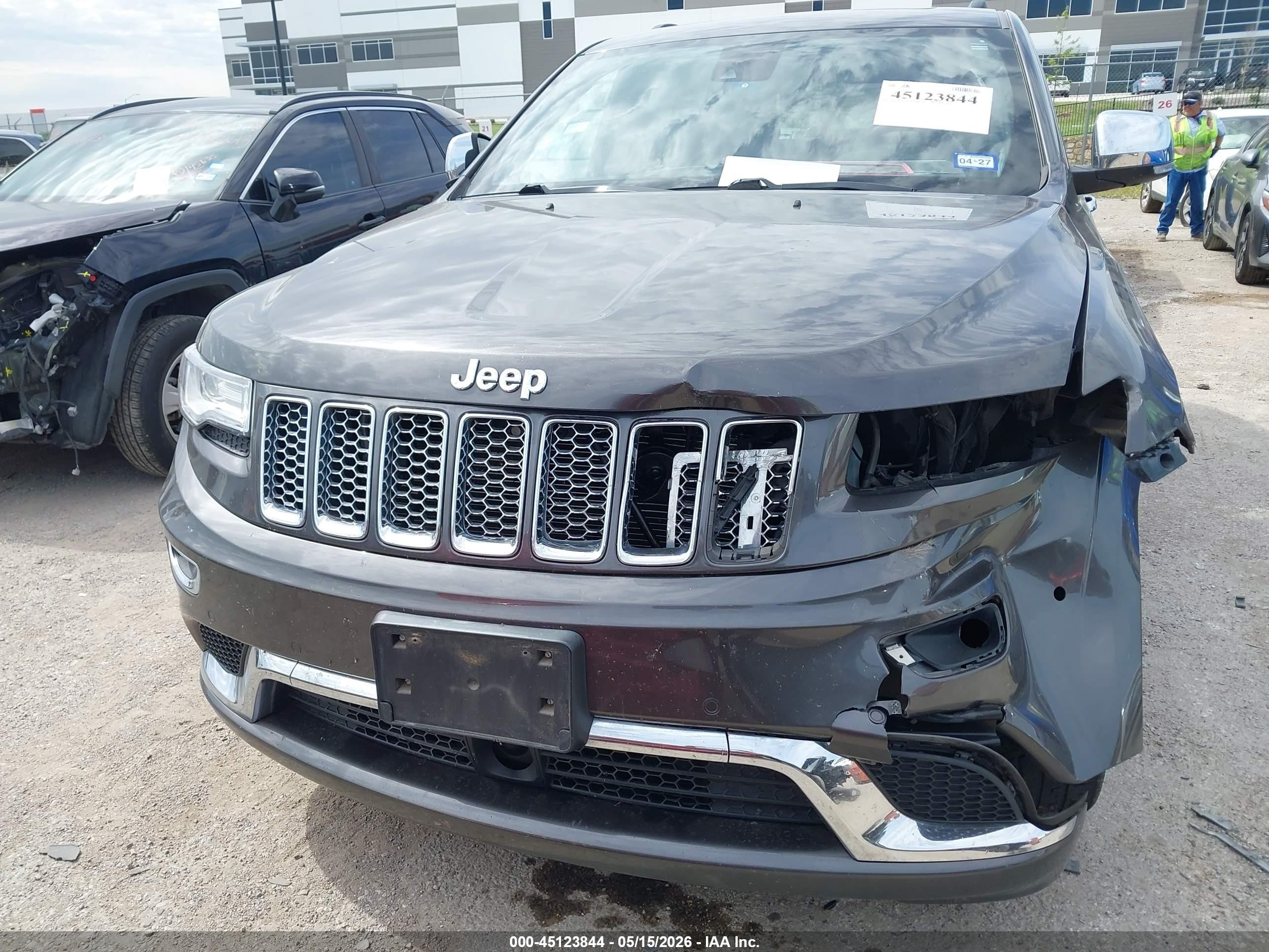 2015 Jeep Grand Cherokee Summit Gray vin: 1C4RJEJG3FC681727