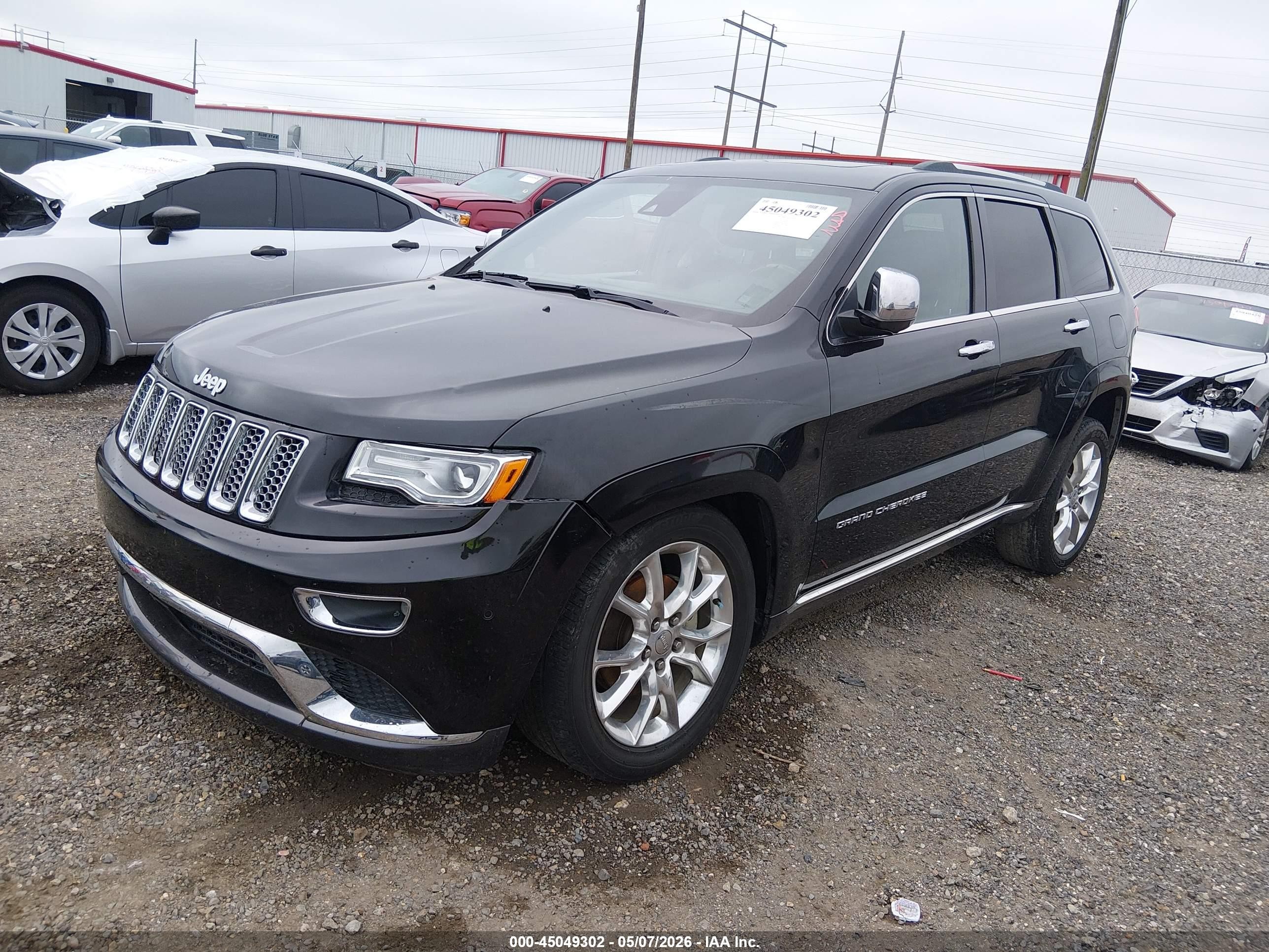 2014 Jeep Grand Cherokee Summit Black vin: 1C4RJEJG4EC523704