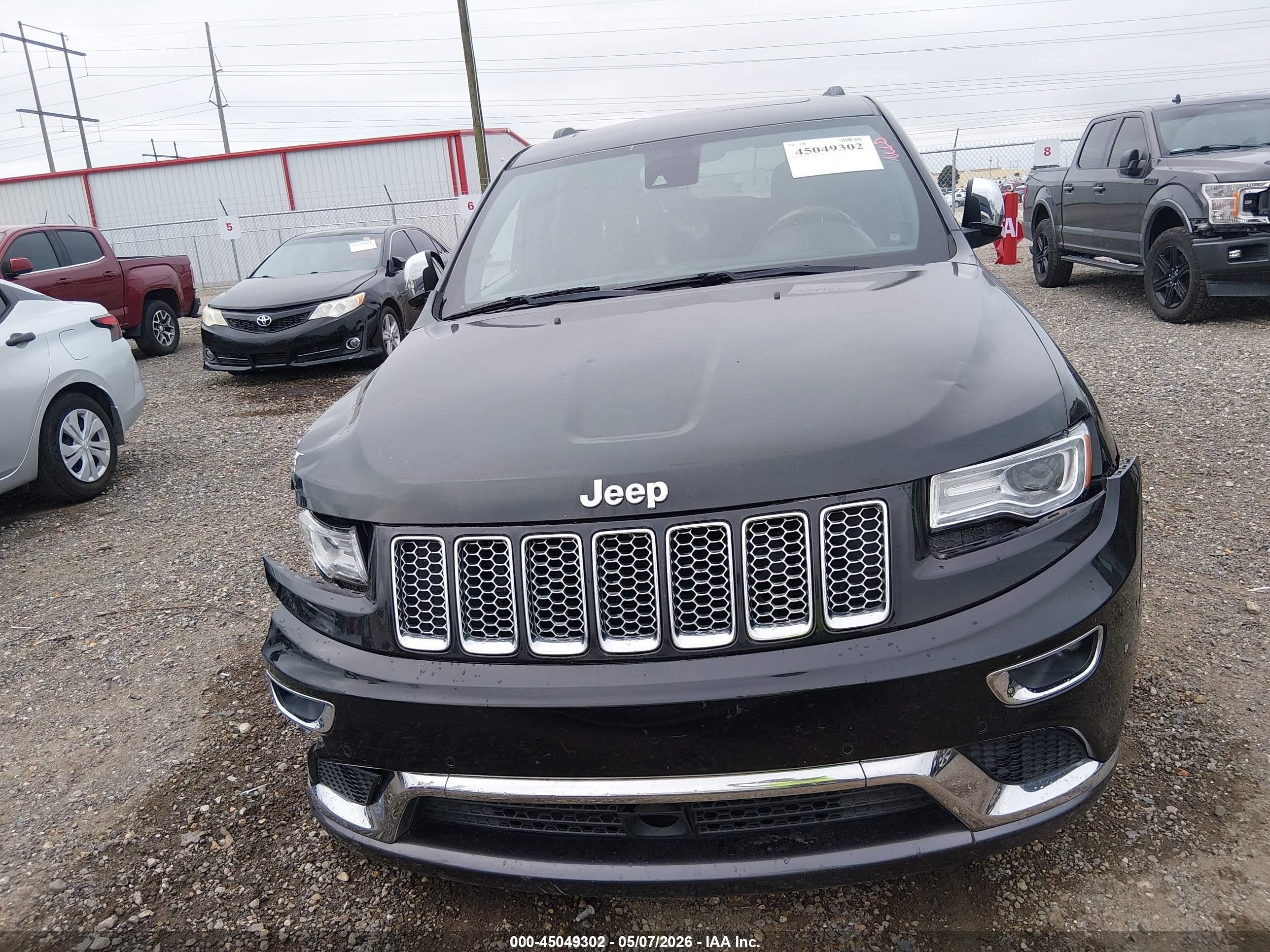 2014 Jeep Grand Cherokee Summit Black vin: 1C4RJEJG4EC523704
