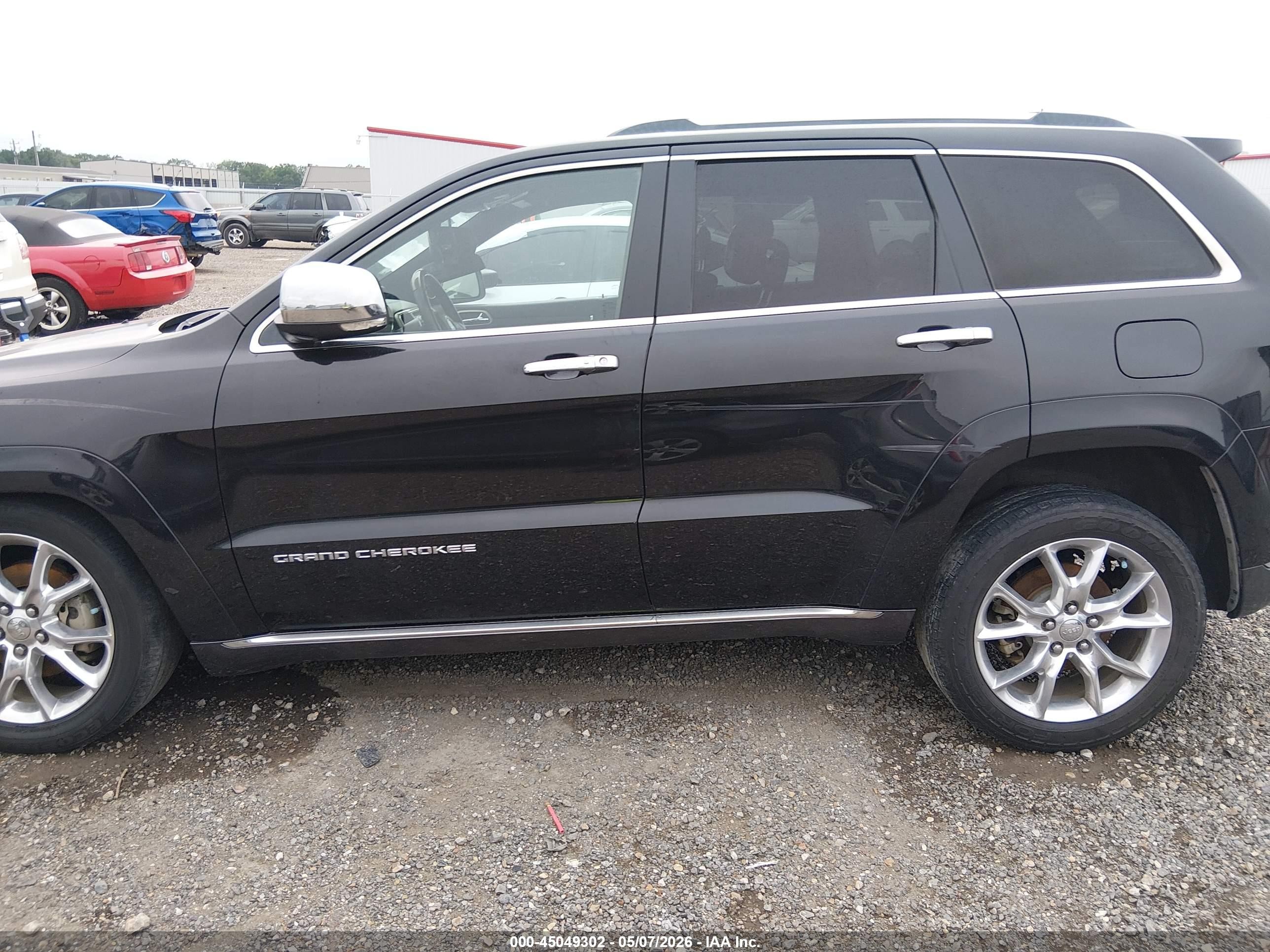 2014 Jeep Grand Cherokee Summit Black vin: 1C4RJEJG4EC523704