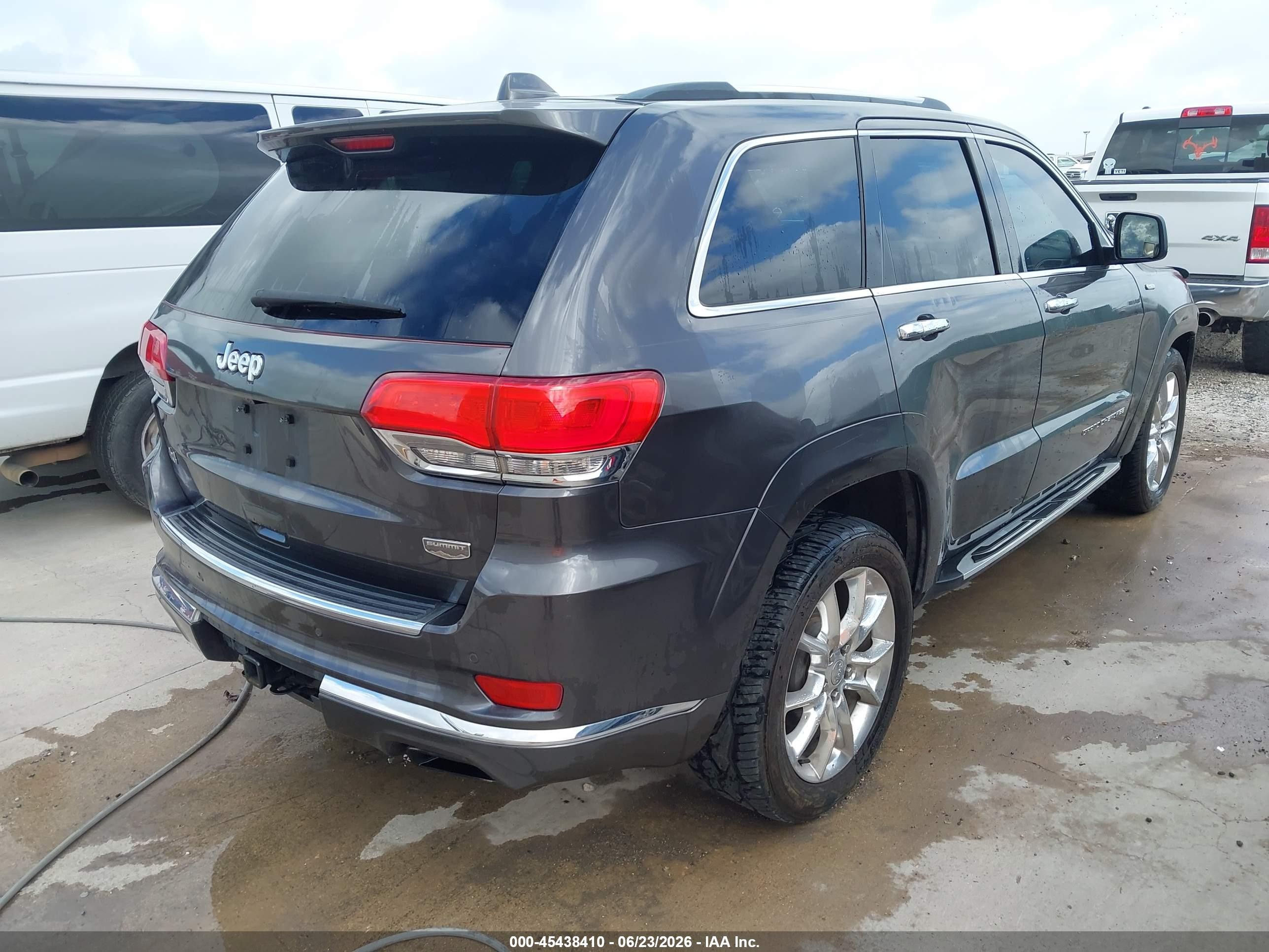 2015 Jeep Grand Cherokee Summit Gray vin: 1C4RJEJG7FC780258