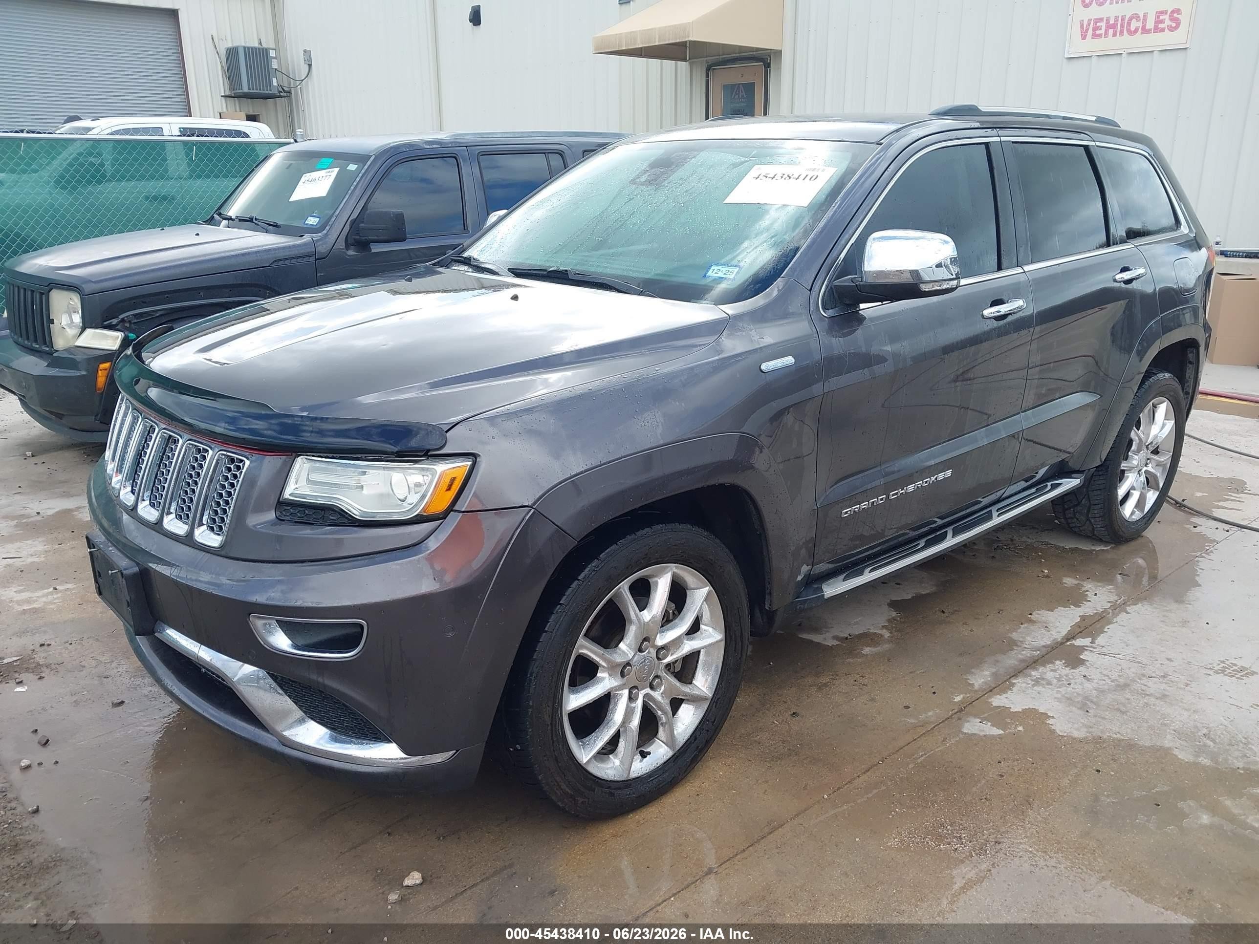 2015 Jeep Grand Cherokee Summit Gray vin: 1C4RJEJG7FC780258