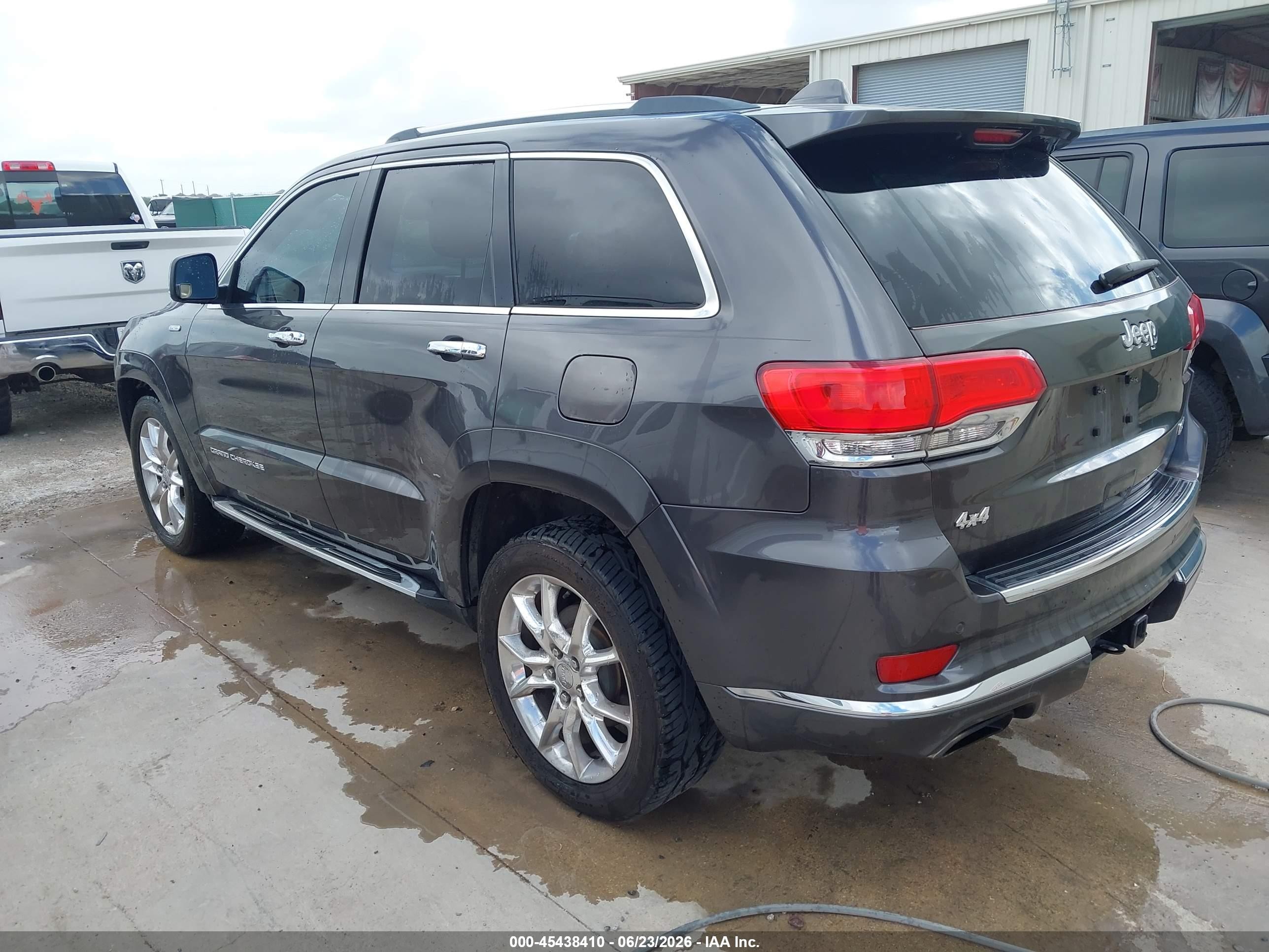 2015 Jeep Grand Cherokee Summit Gray vin: 1C4RJEJG7FC780258