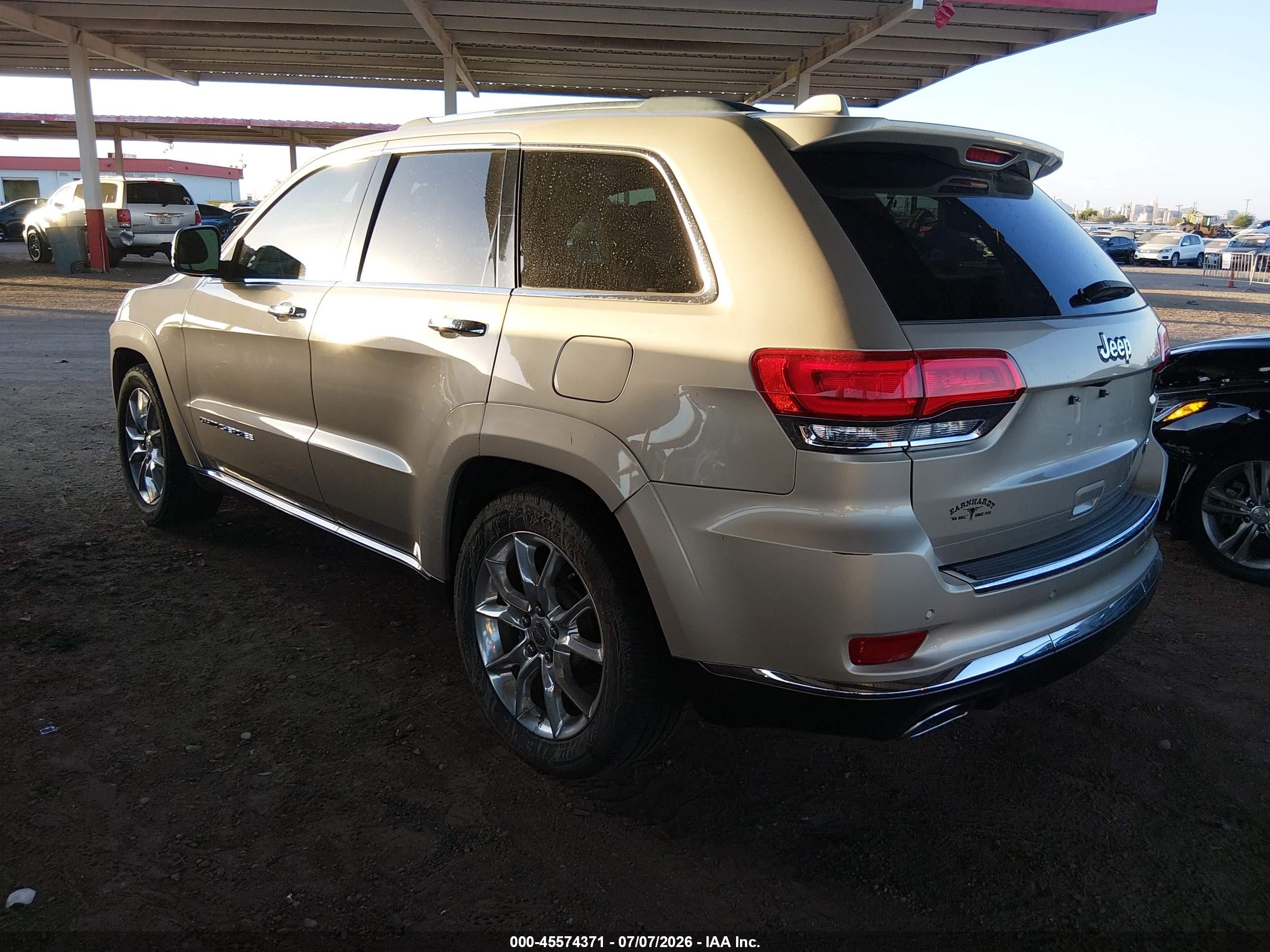 2014 Jeep Grand Cherokee Summit Gold vin: 1C4RJEJG8EC311100
