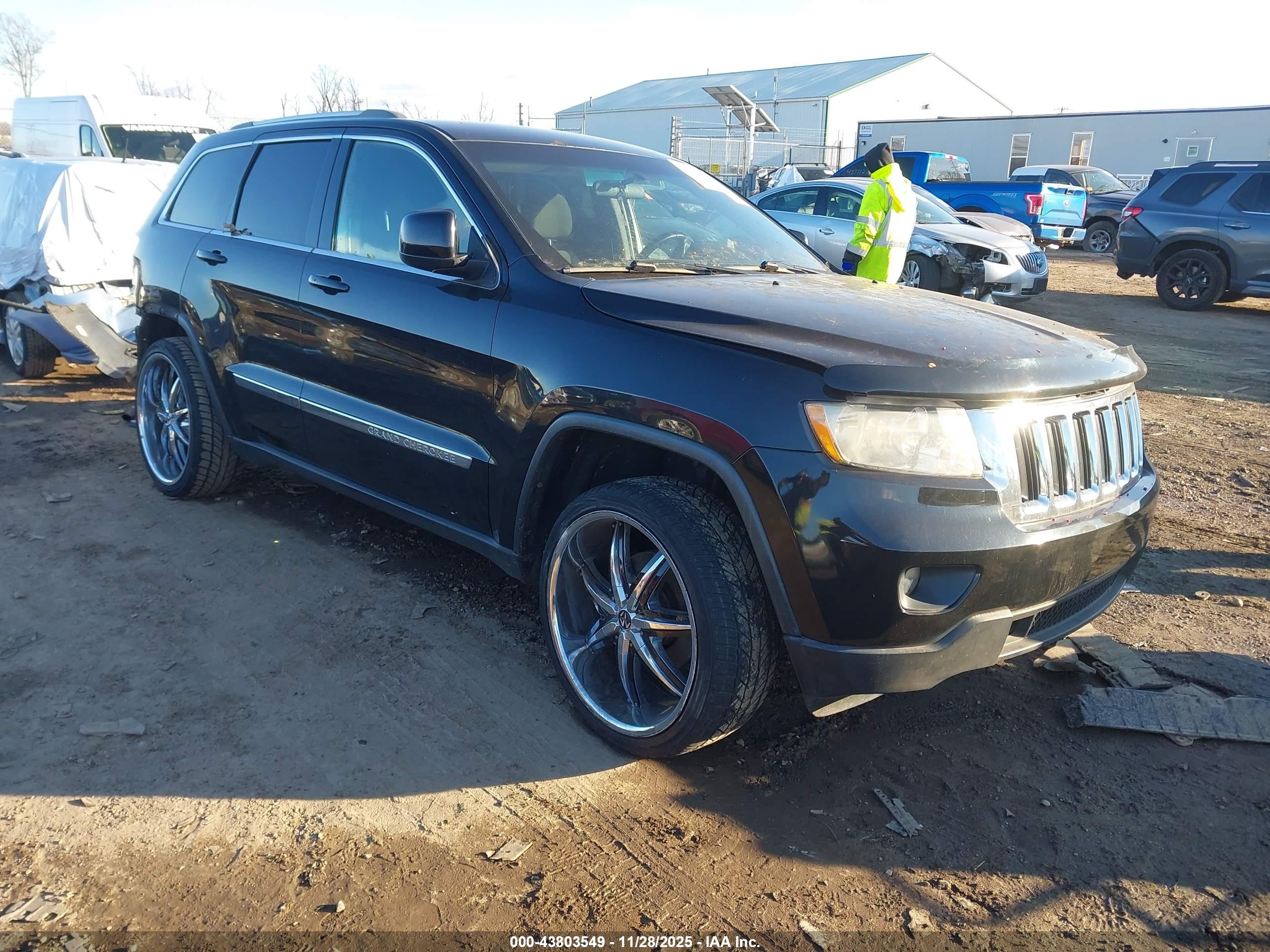 2012 Jeep Grand Cherokee Laredo Black vin: 1C4RJFAG0CC114473