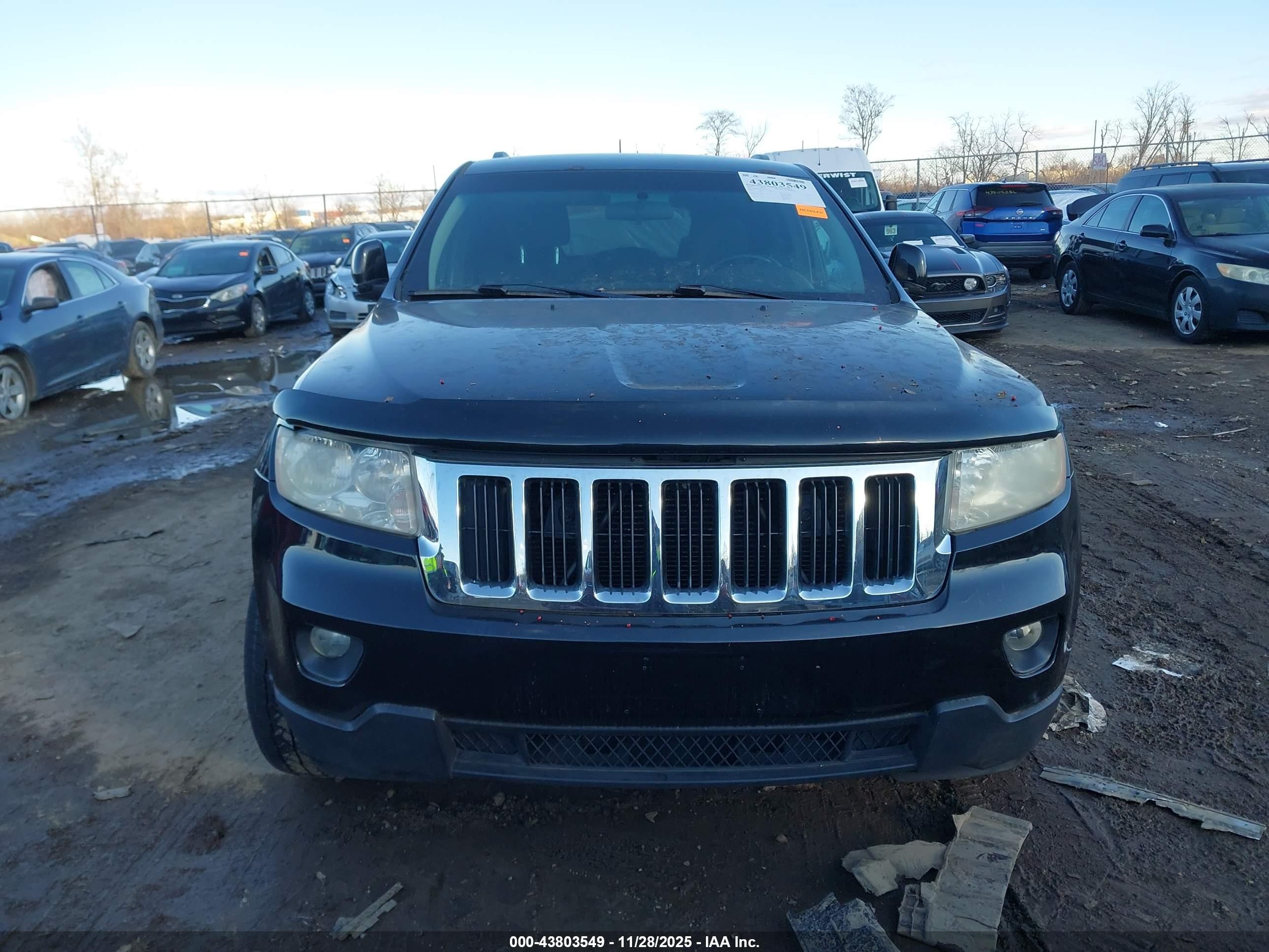 2012 Jeep Grand Cherokee Laredo Black vin: 1C4RJFAG0CC114473