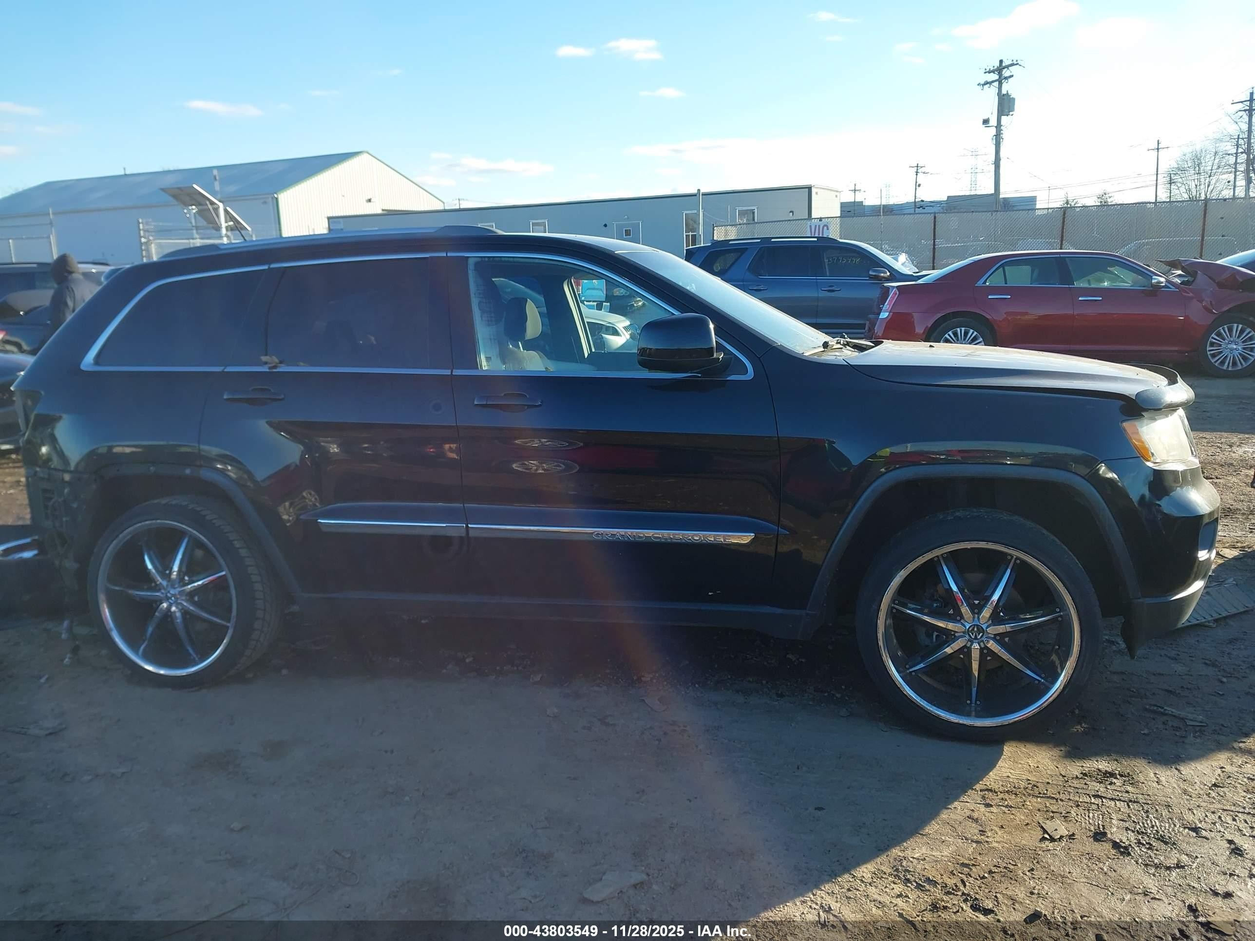 2012 Jeep Grand Cherokee Laredo Black vin: 1C4RJFAG0CC114473
