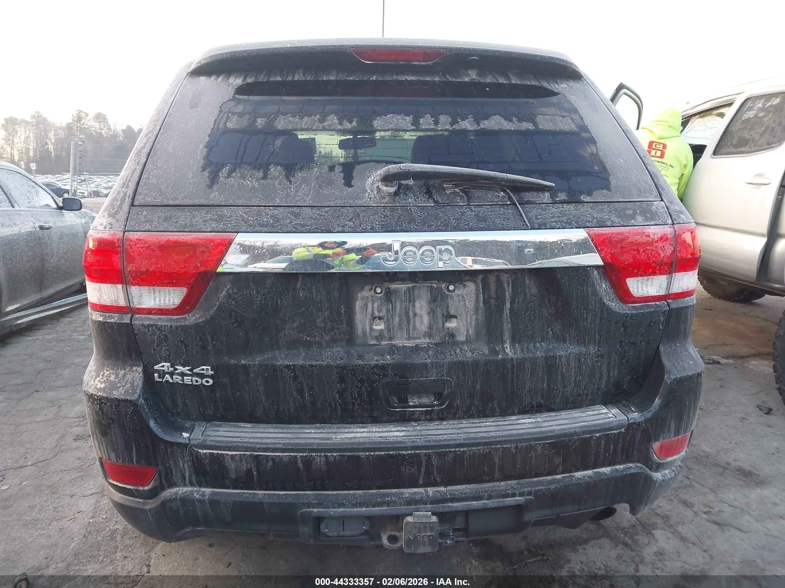 2012 Jeep Grand Cherokee Laredo Black vin: 1C4RJFAG0CC222303