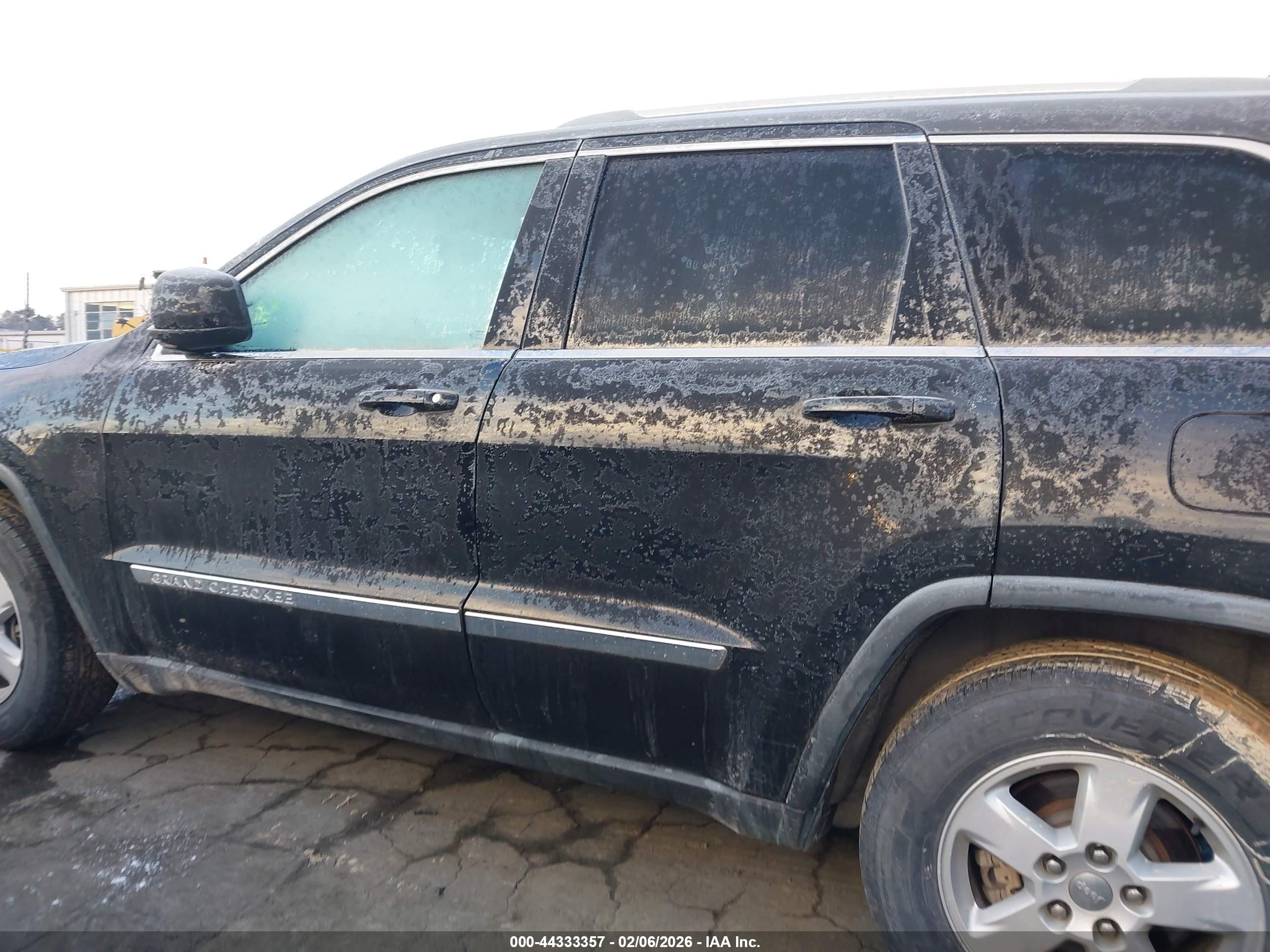 2012 Jeep Grand Cherokee Laredo Black vin: 1C4RJFAG0CC222303