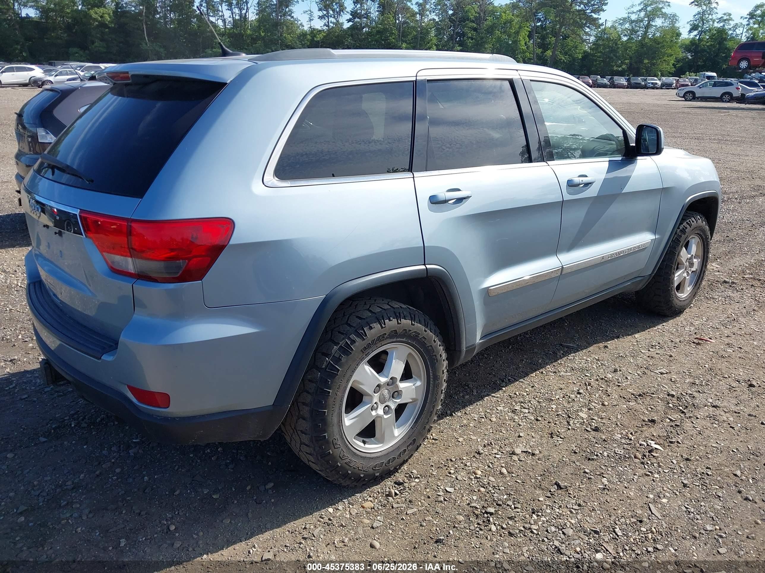 2012 Jeep Grand Cherokee Laredo Blue vin: 1C4RJFAG0CC304094
