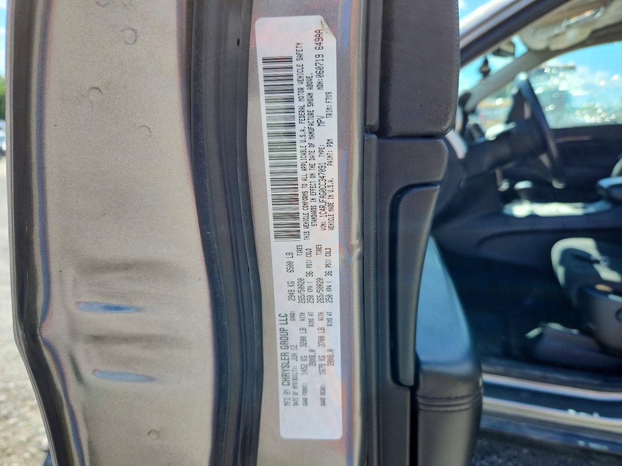 2012 Jeep Grand Cherokee Laredo Gray vin: 1C4RJFAG0CC347091
