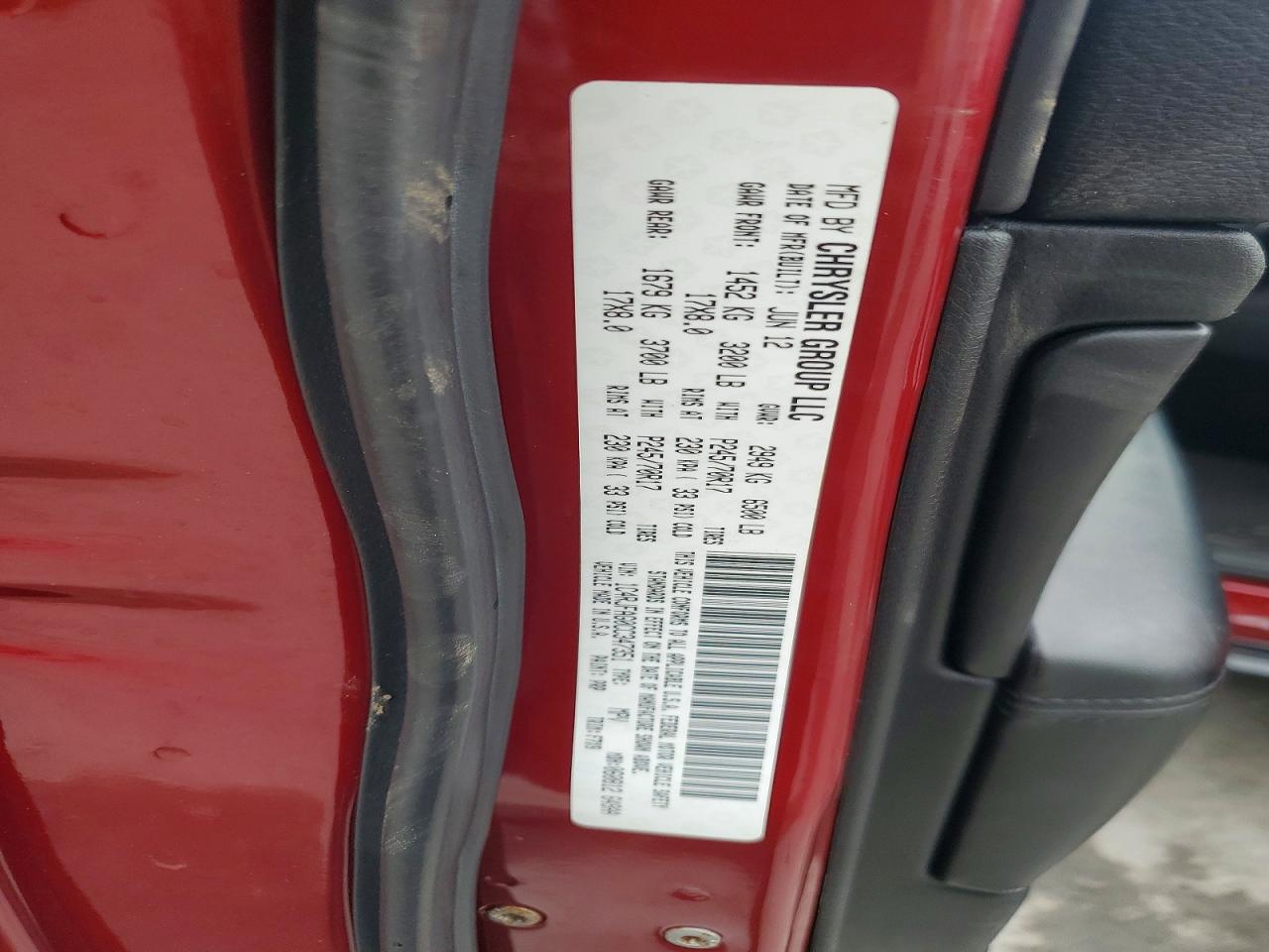 2012 Jeep Grand Cherokee Laredo Burgundy vin: 1C4RJFAG0CC347351