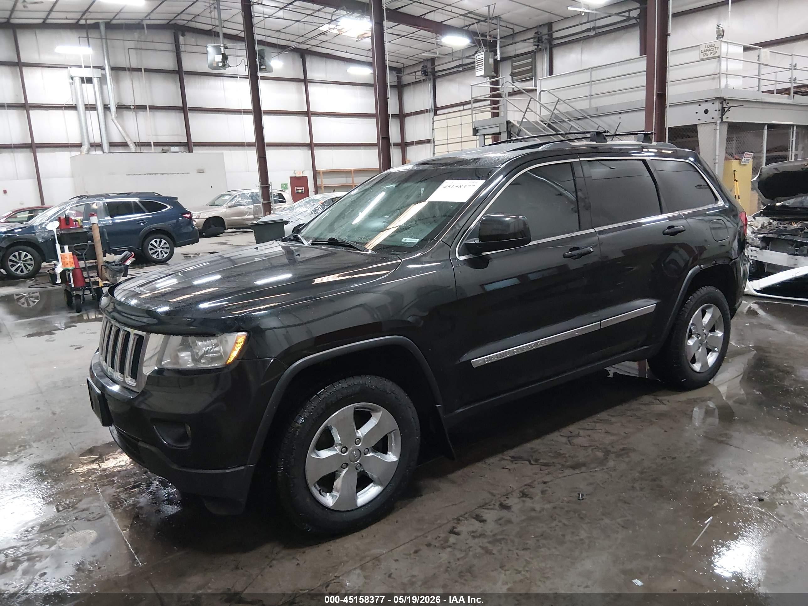 2012 Jeep Grand Cherokee Laredo Black vin: 1C4RJFAG0CC360777
