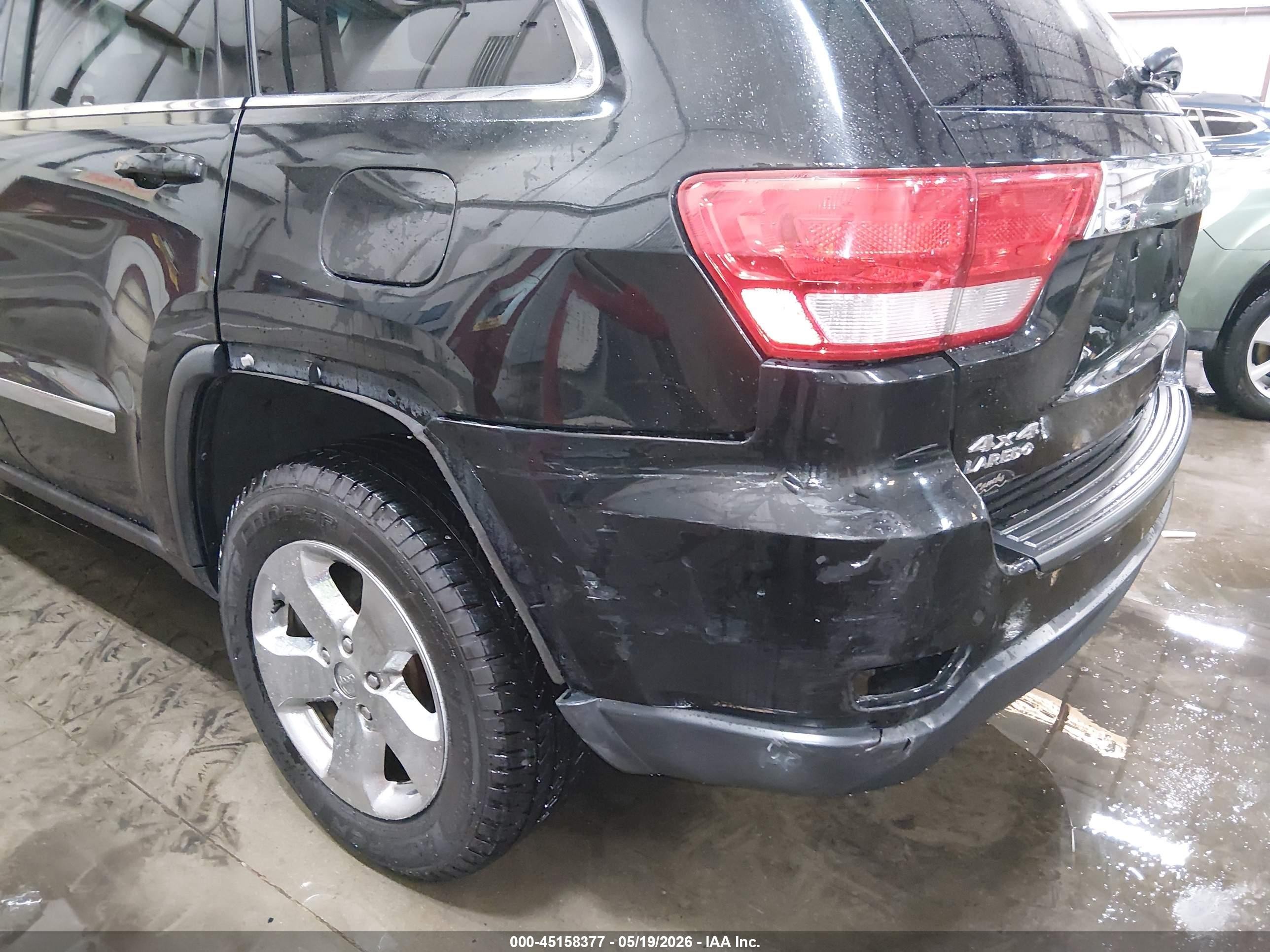 2012 Jeep Grand Cherokee Laredo Black vin: 1C4RJFAG0CC360777