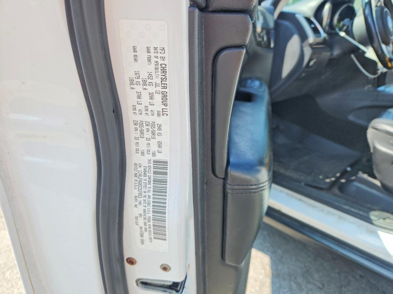 2013 Jeep Grand Cherokee Laredo White vin: 1C4RJFAG0DC537653