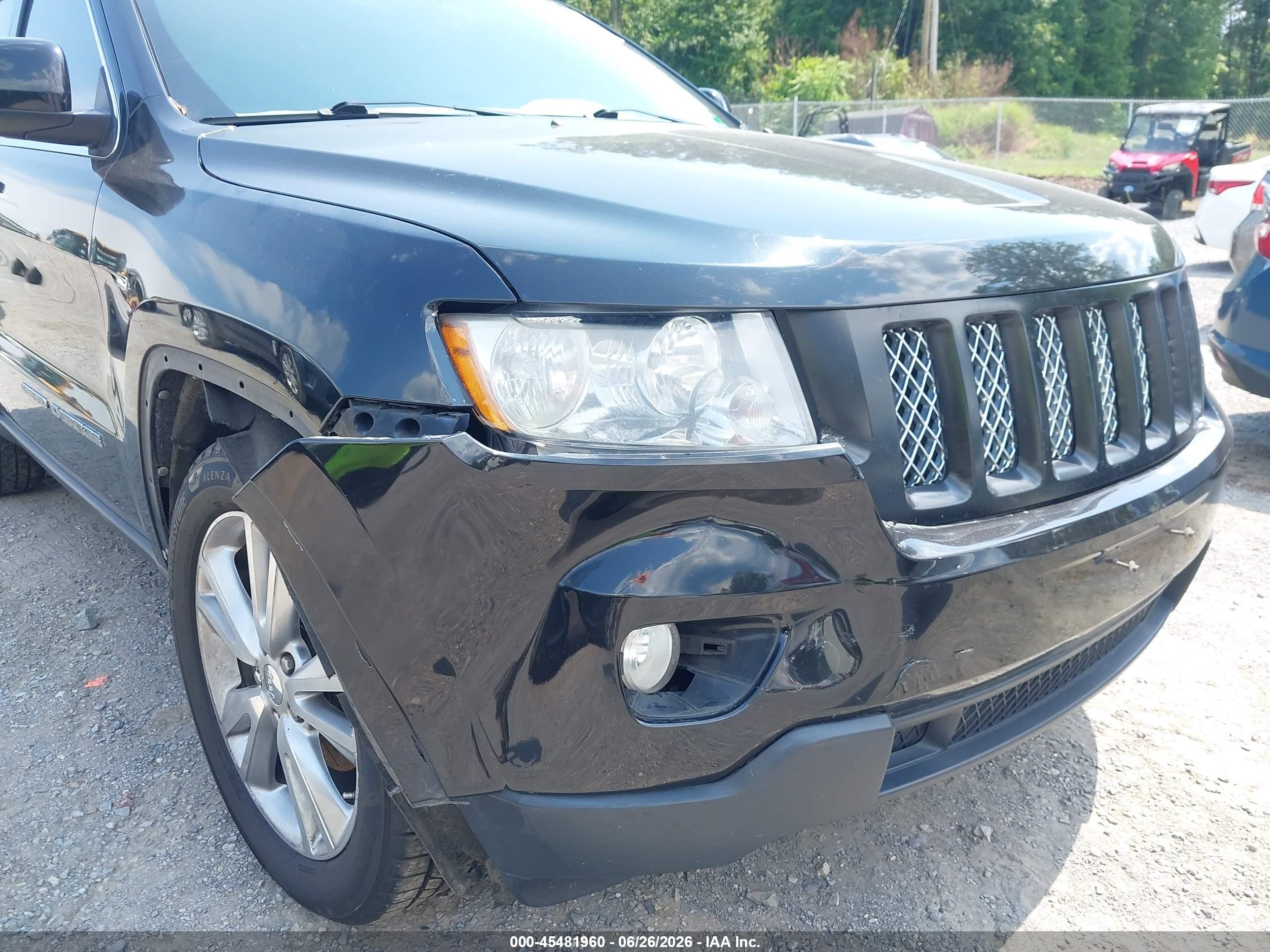 2013 Jeep Grand Cherokee Laredo Черный vin: 1C4RJFAG0DC560947