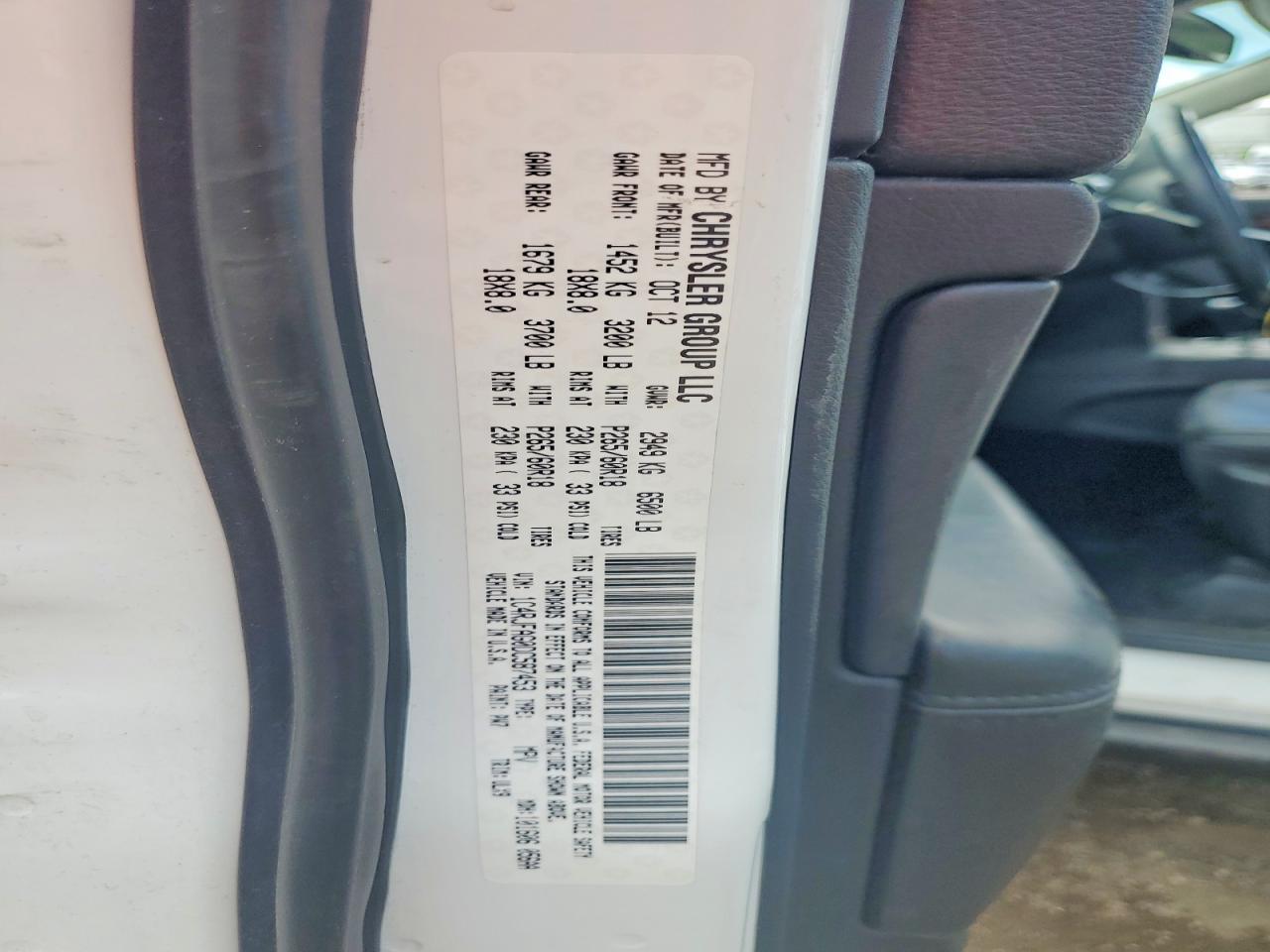 2013 Jeep Grand Cherokee Laredo White vin: 1C4RJFAG0DC587453