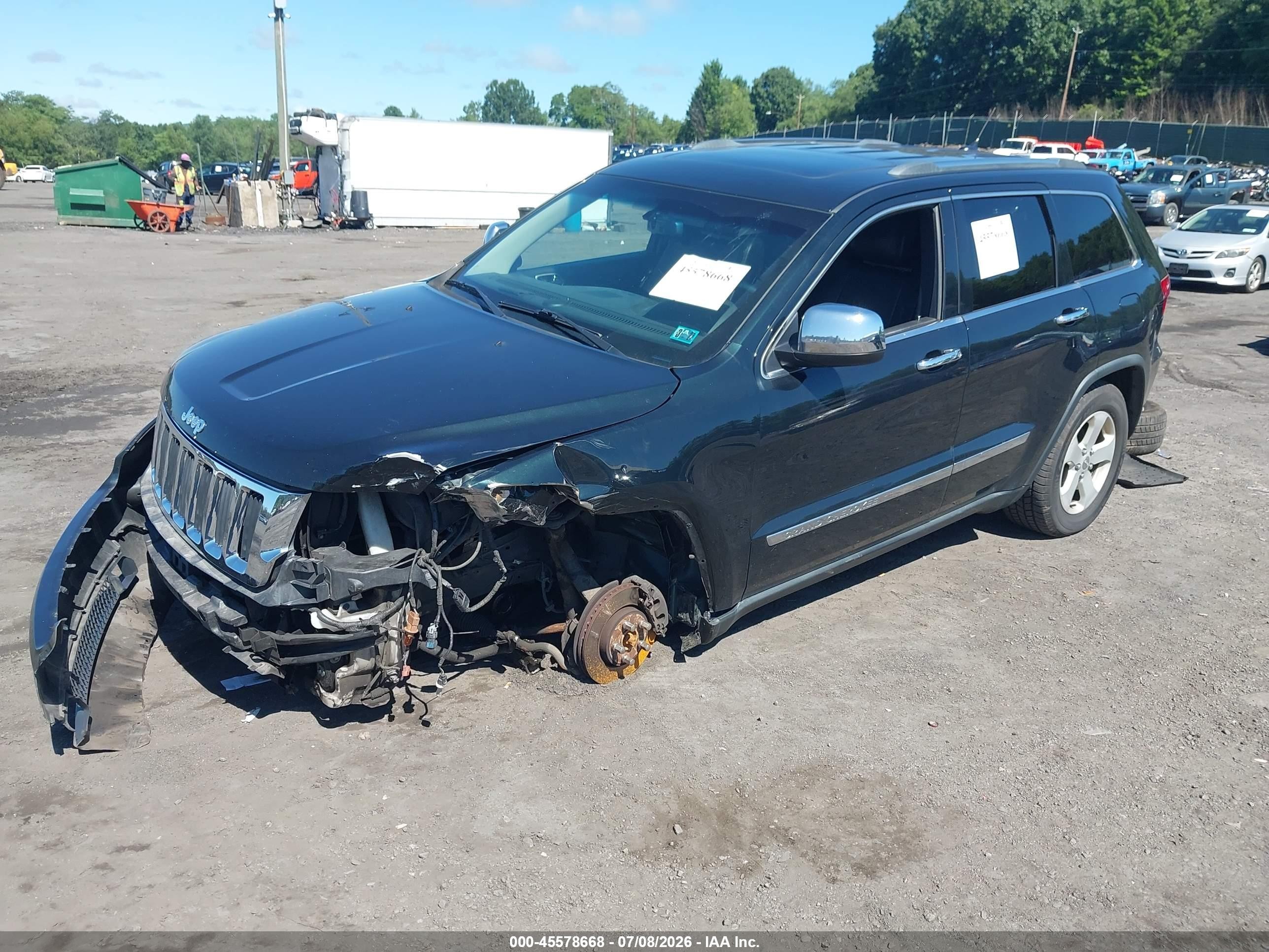 2013 Jeep Grand Cherokee Laredo Black vin: 1C4RJFAG0DC592393
