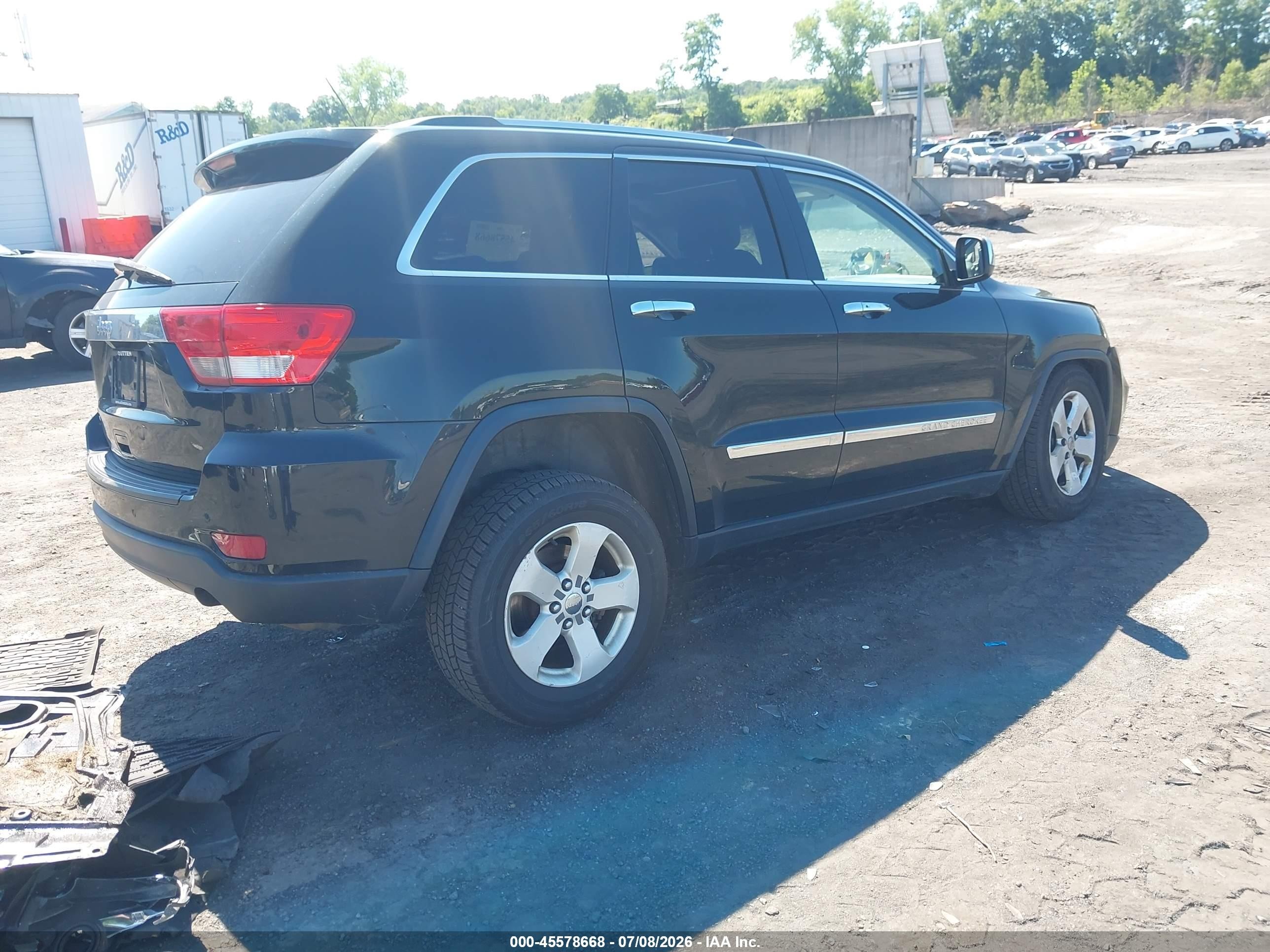 2013 Jeep Grand Cherokee Laredo Black vin: 1C4RJFAG0DC592393