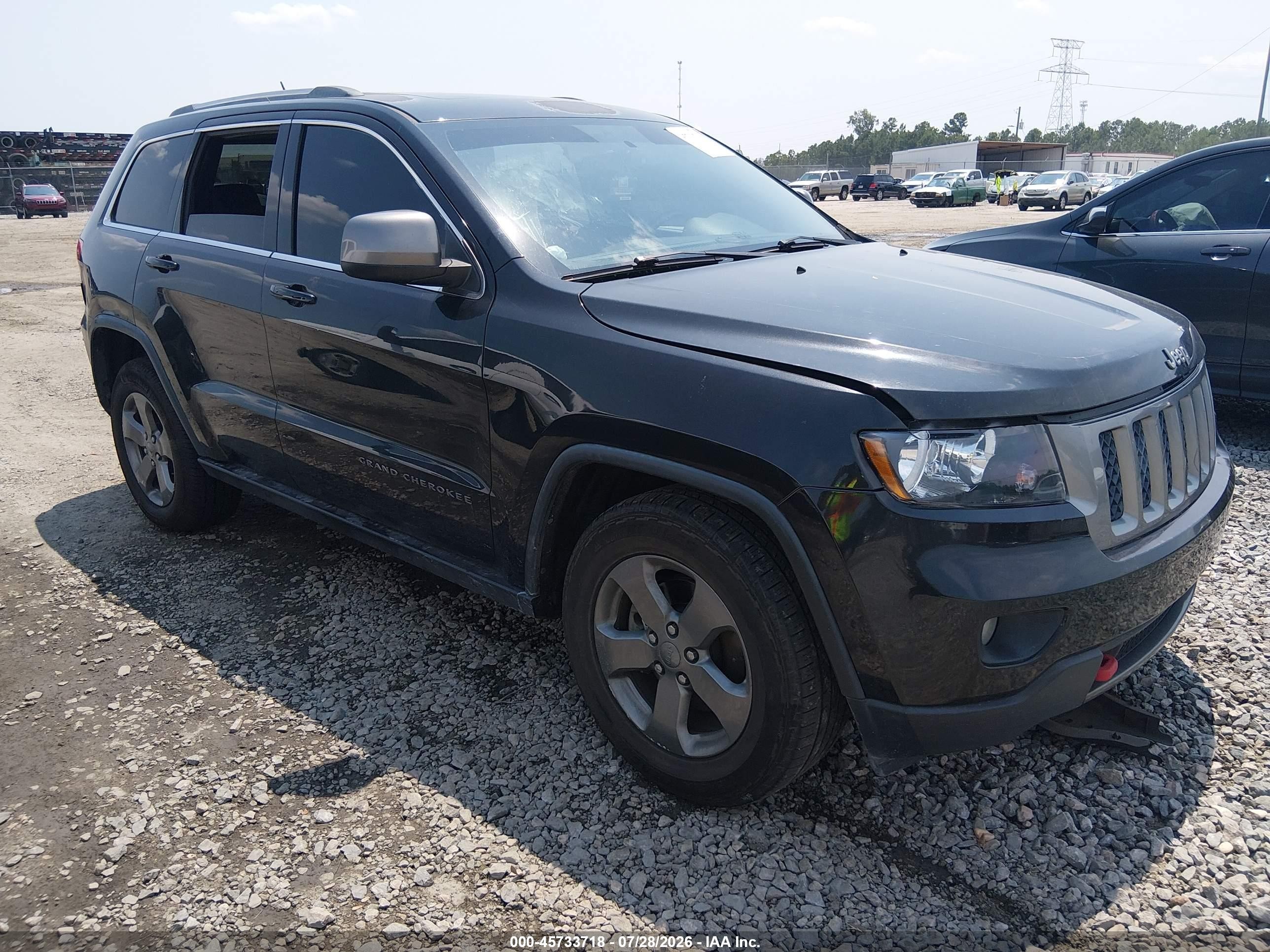 2013 Jeep Grand Cherokee Laredo Trailhawk Black vin: 1C4RJFAG0DC647795