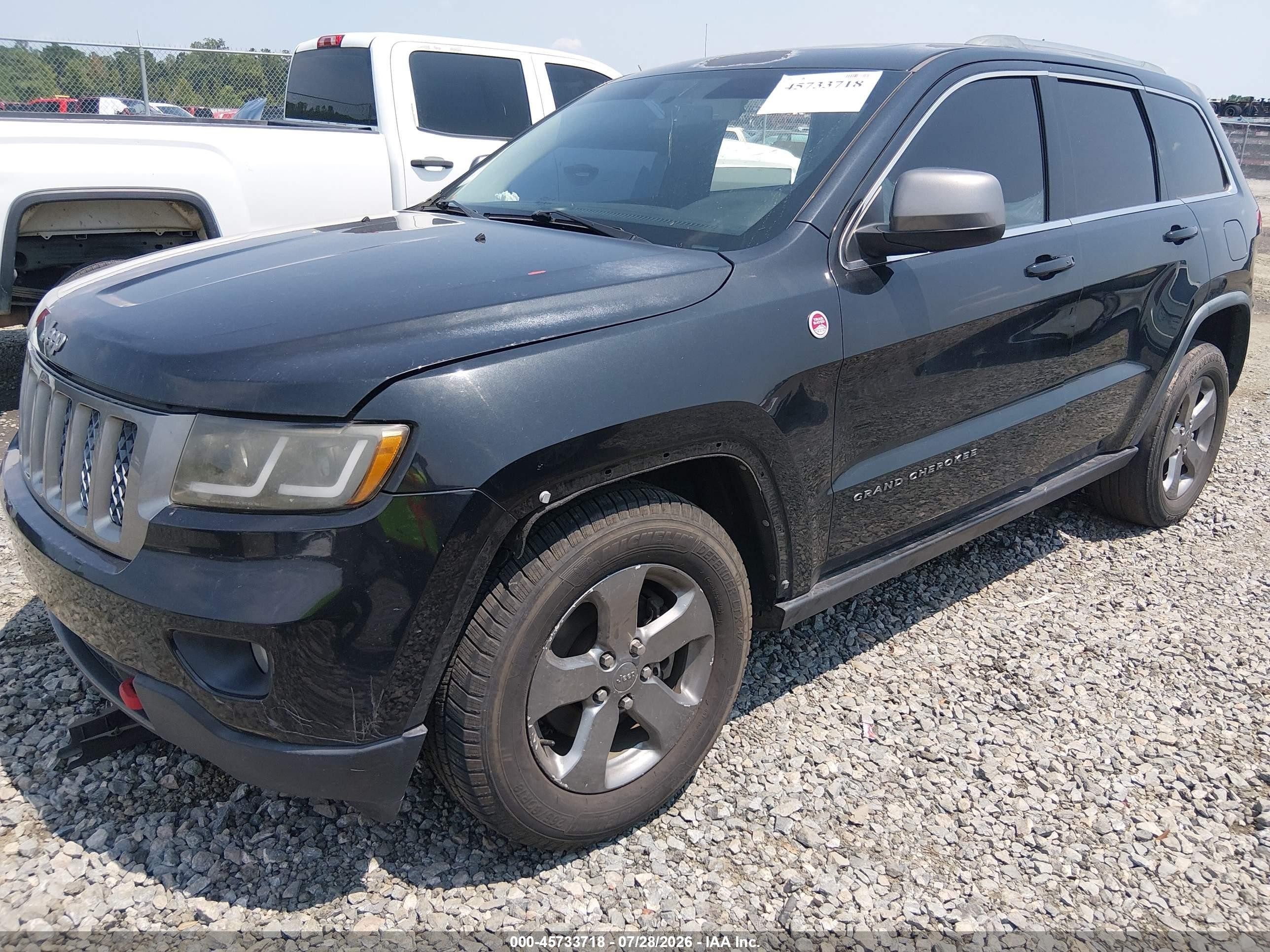 2013 Jeep Grand Cherokee Laredo Trailhawk Black vin: 1C4RJFAG0DC647795