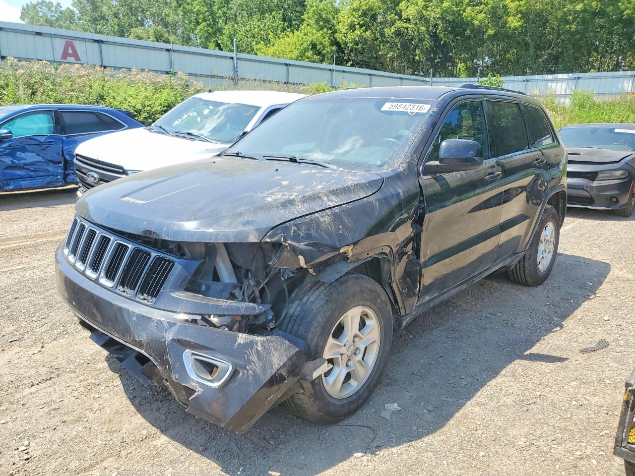 2014 Jeep Grand Cherokee Laredo Black vin: 1C4RJFAG0EC164034