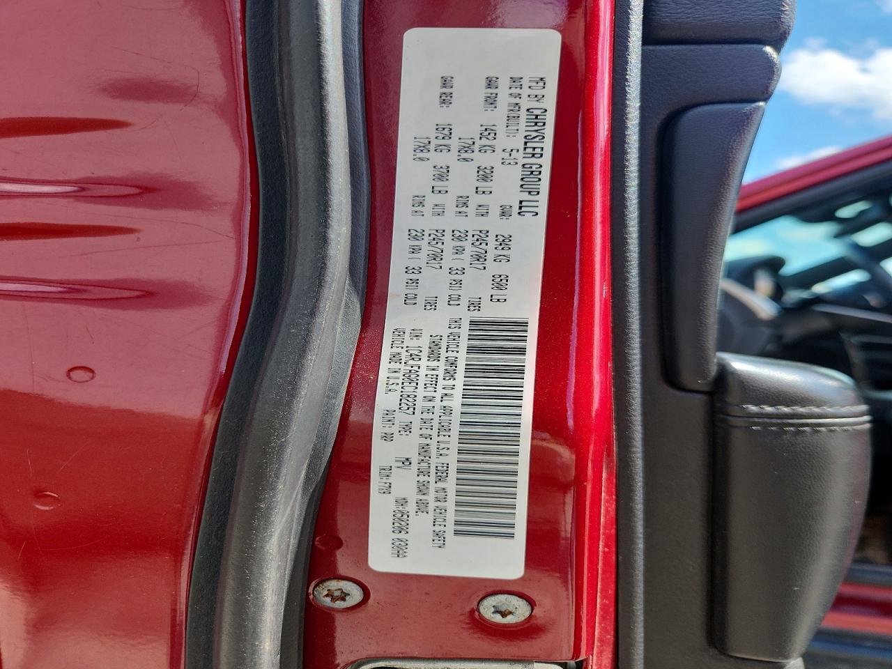 2014 Jeep Grand Cherokee Laredo Красный vin: 1C4RJFAG0EC182257