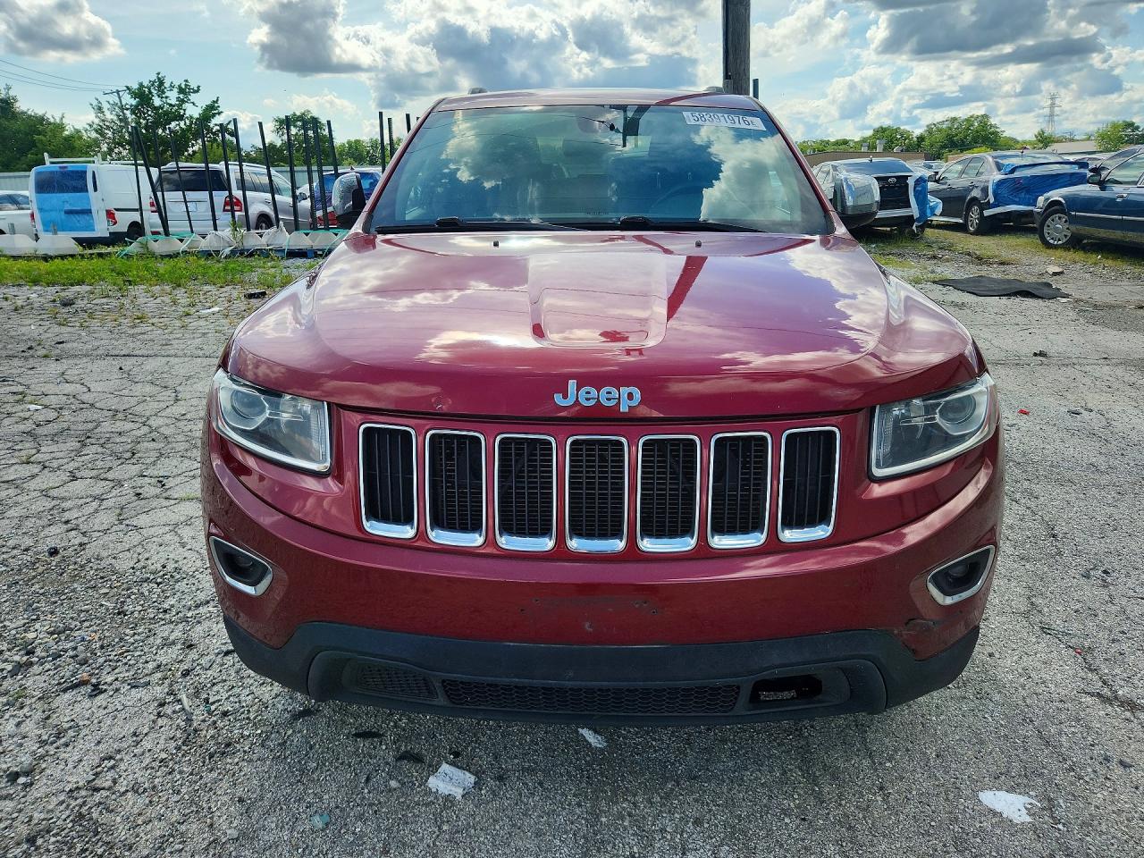 2014 Jeep Grand Cherokee Laredo Красный vin: 1C4RJFAG0EC182257