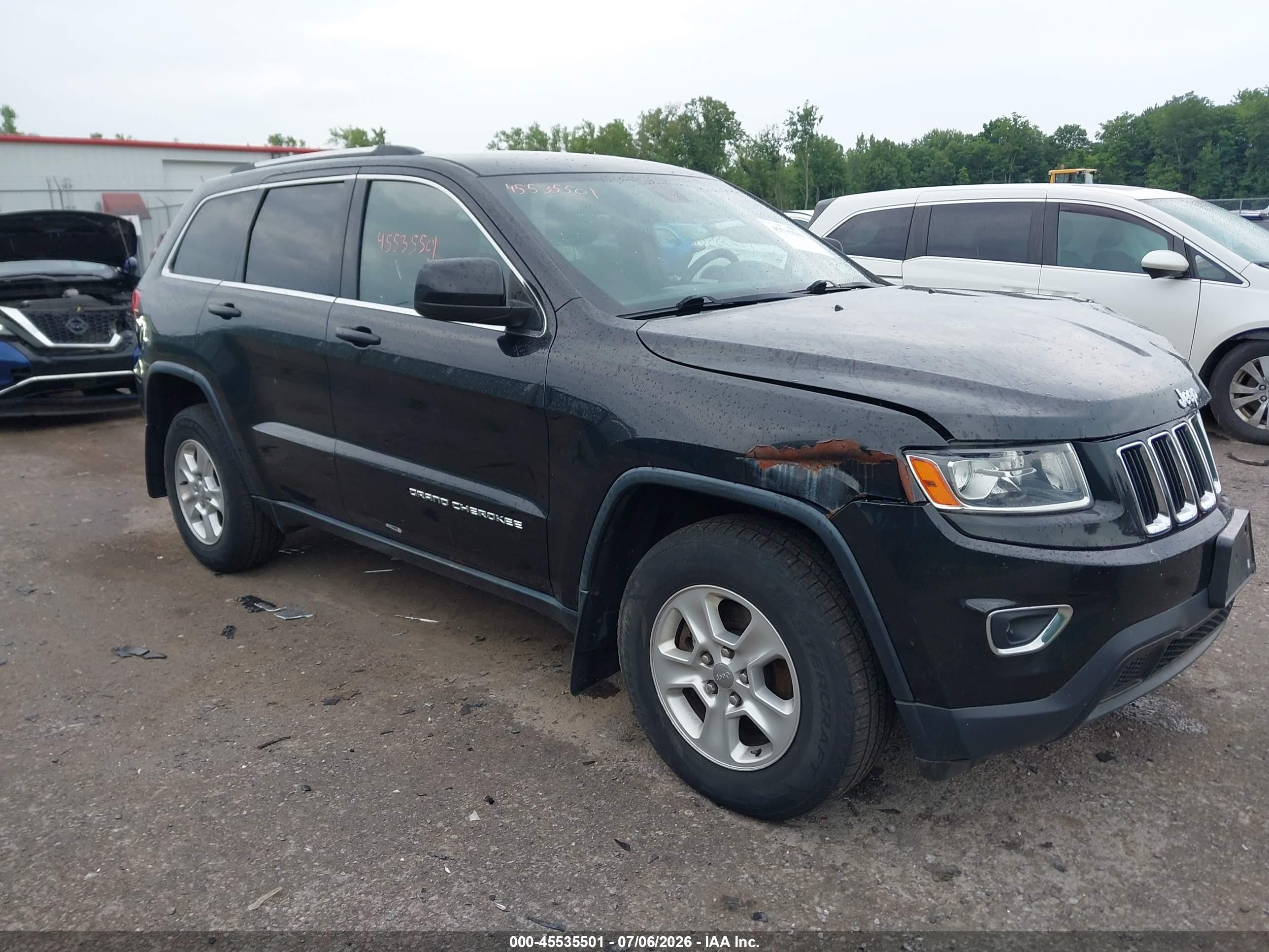 2014 Jeep Grand Cherokee Laredo Black vin: 1C4RJFAG0EC231814