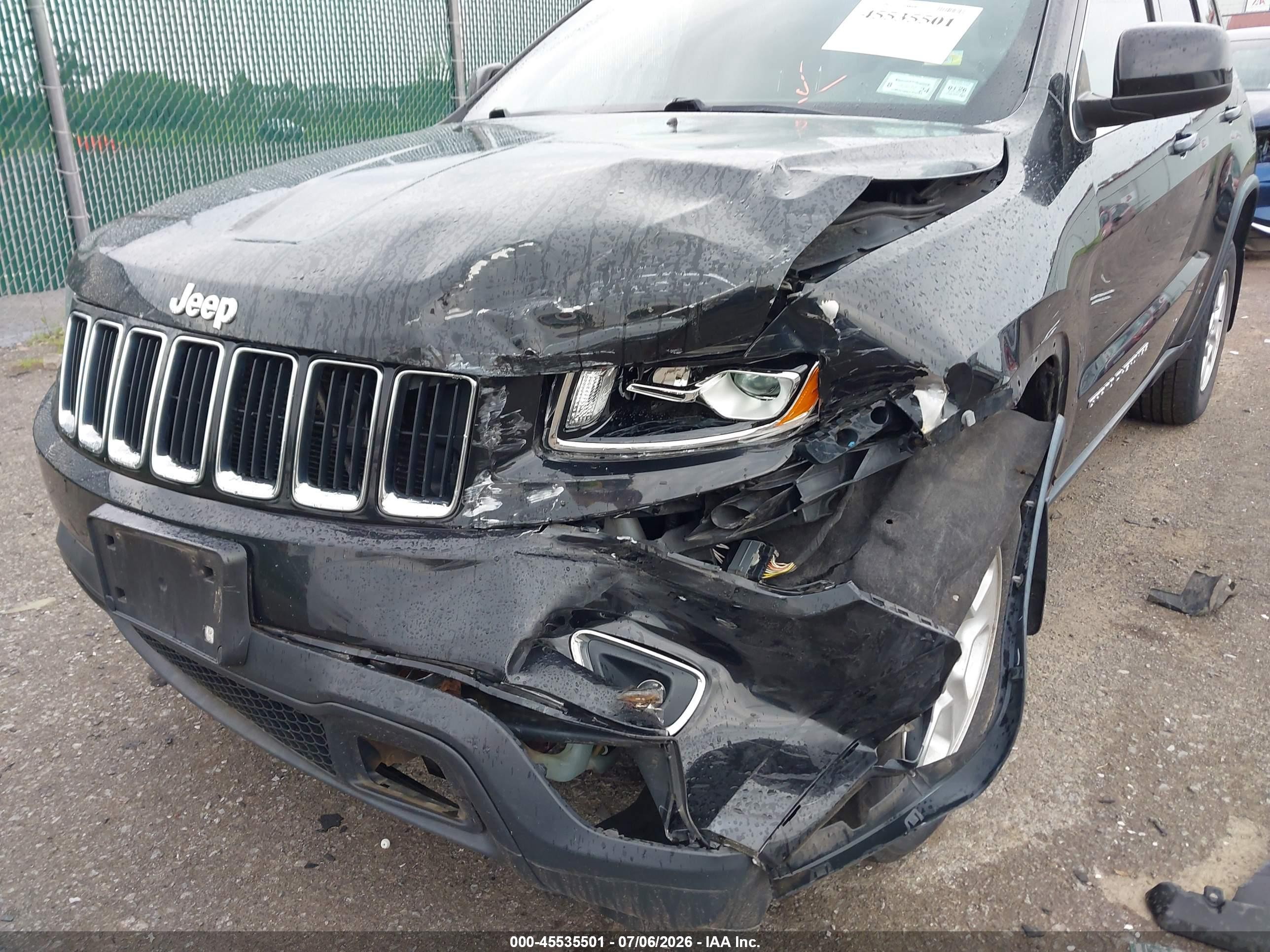 2014 Jeep Grand Cherokee Laredo Black vin: 1C4RJFAG0EC231814