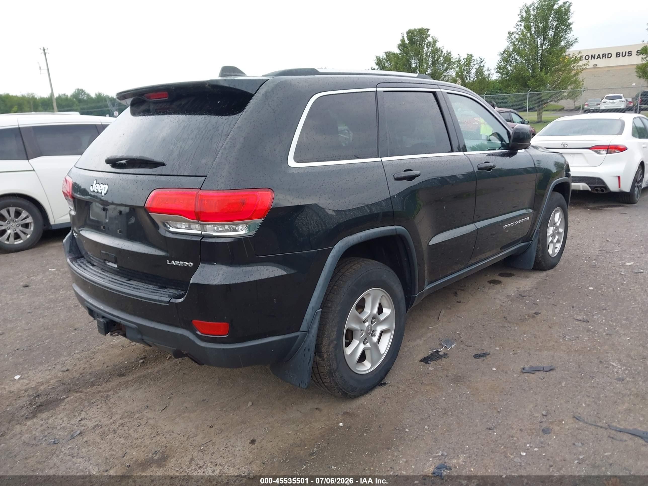 2014 Jeep Grand Cherokee Laredo Black vin: 1C4RJFAG0EC231814