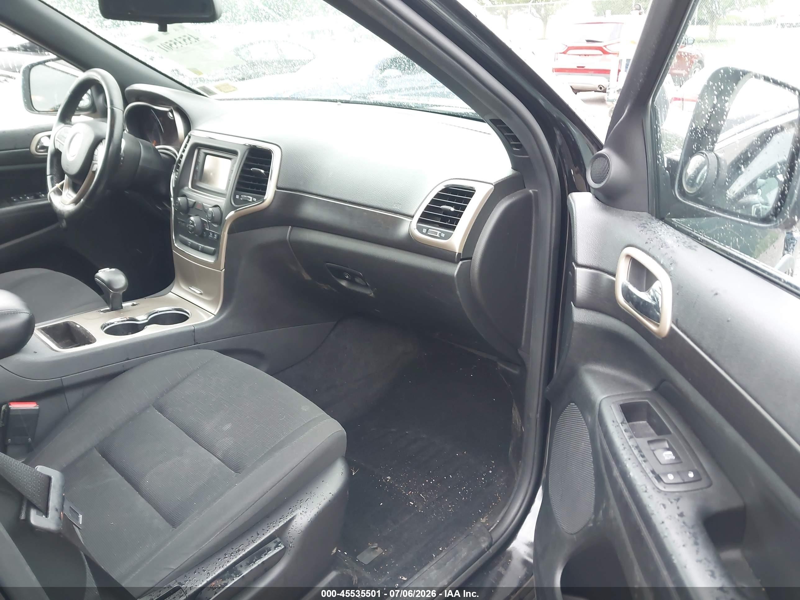 2014 Jeep Grand Cherokee Laredo Black vin: 1C4RJFAG0EC231814