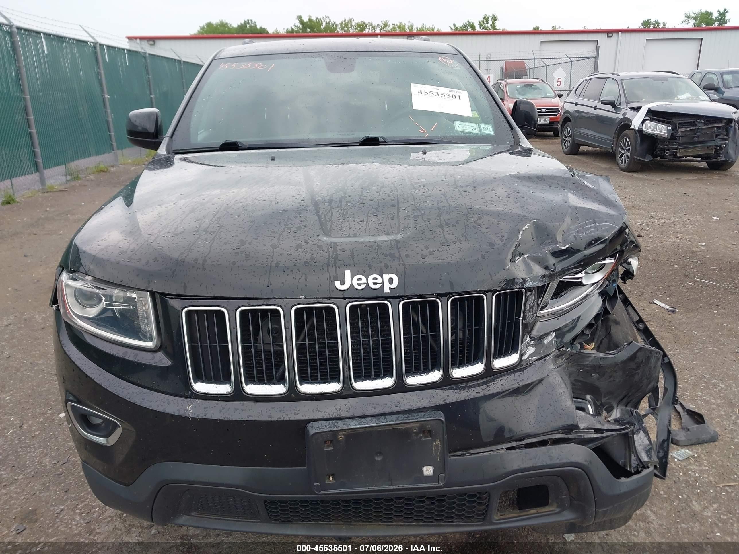 2014 Jeep Grand Cherokee Laredo Black vin: 1C4RJFAG0EC231814