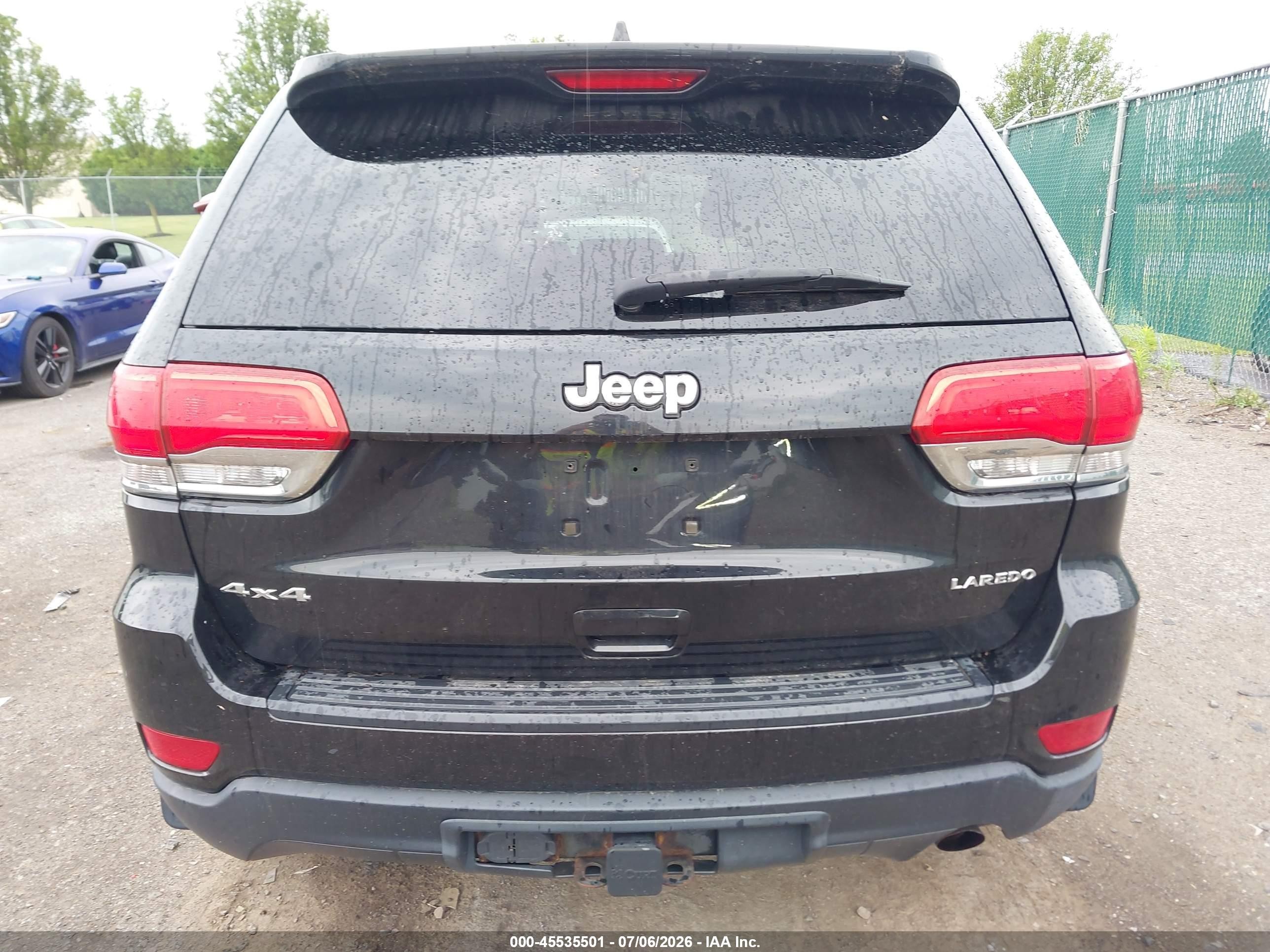 2014 Jeep Grand Cherokee Laredo Black vin: 1C4RJFAG0EC231814