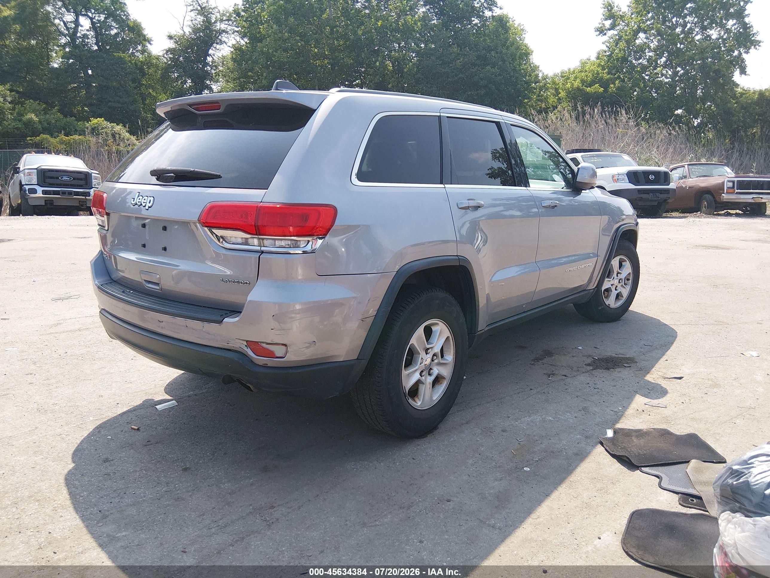 2014 Jeep Grand Cherokee Laredo Pewter vin: 1C4RJFAG0EC243140