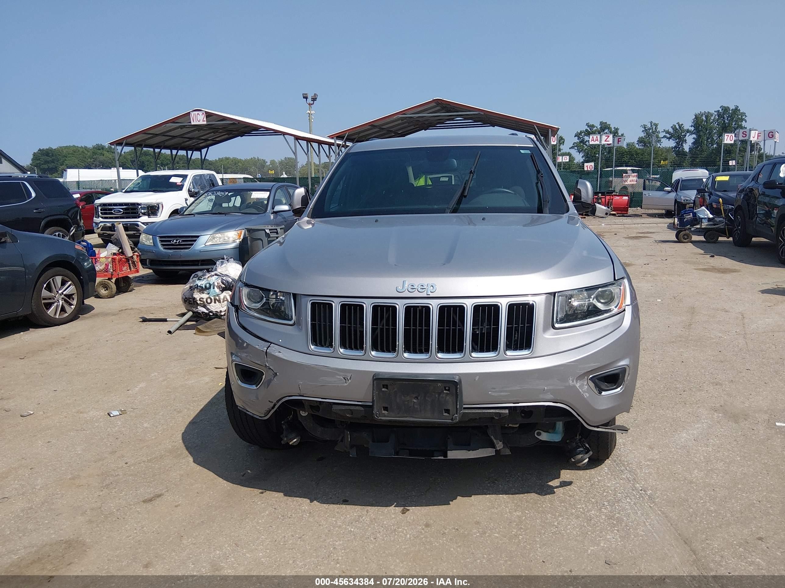 2014 Jeep Grand Cherokee Laredo Pewter vin: 1C4RJFAG0EC243140