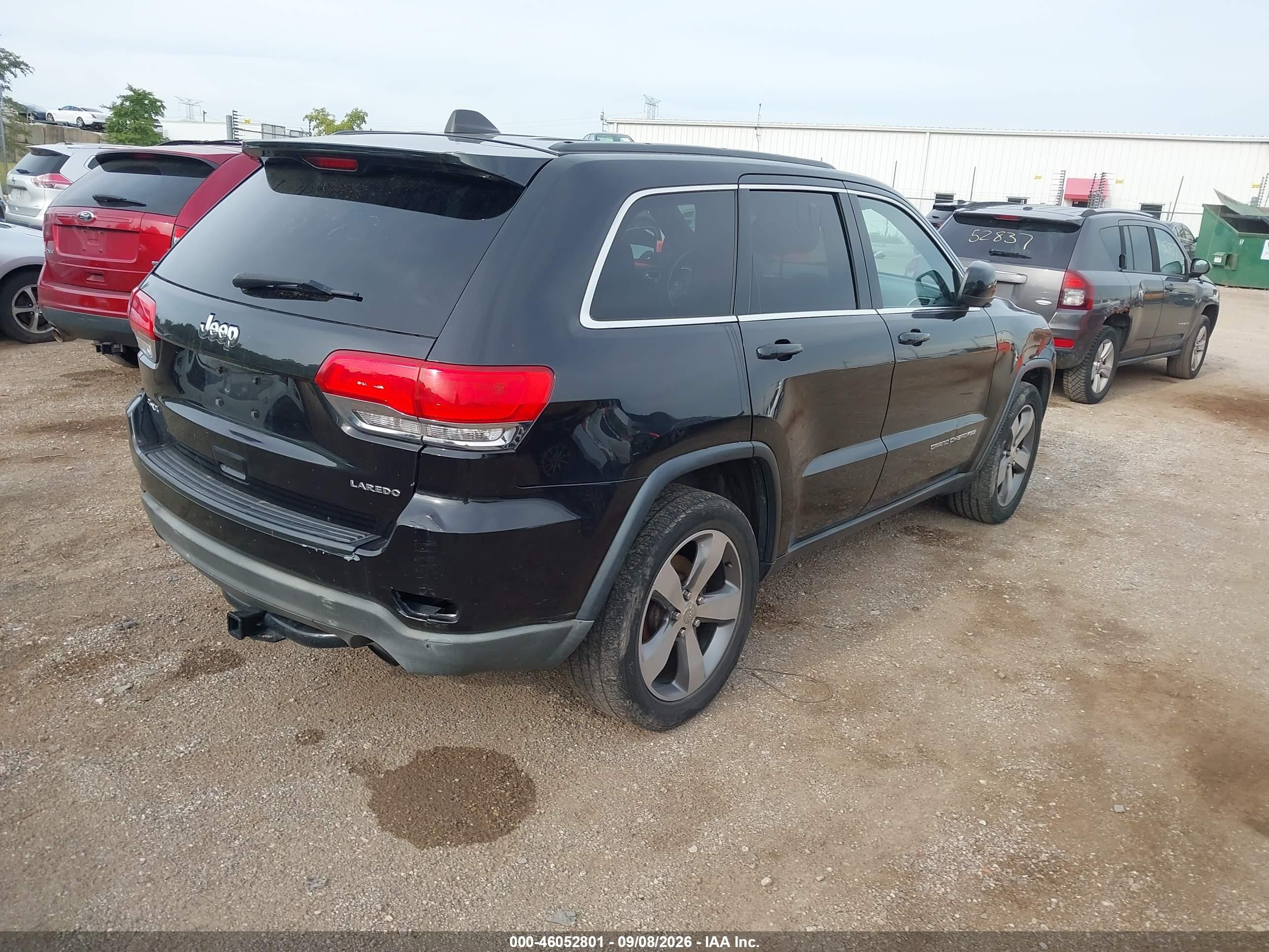 2014 Jeep Grand Cherokee Laredo Black vin: 1C4RJFAG0EC270144