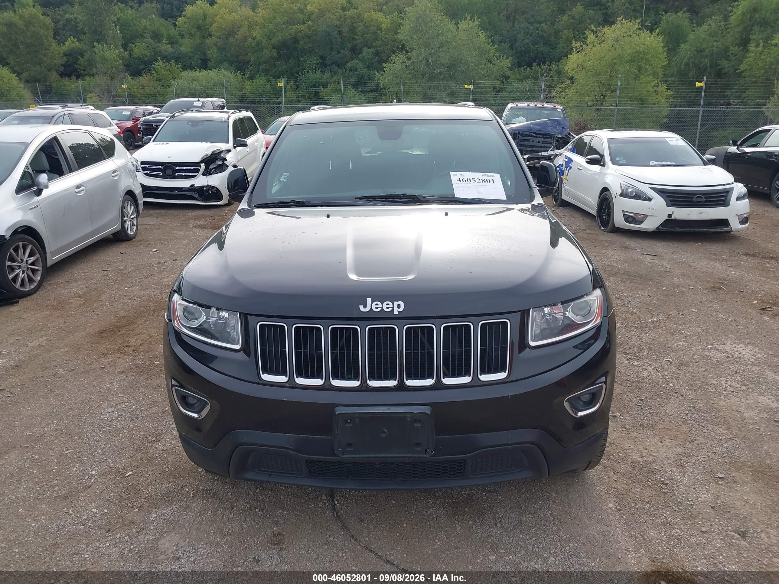 2014 Jeep Grand Cherokee Laredo Black vin: 1C4RJFAG0EC270144