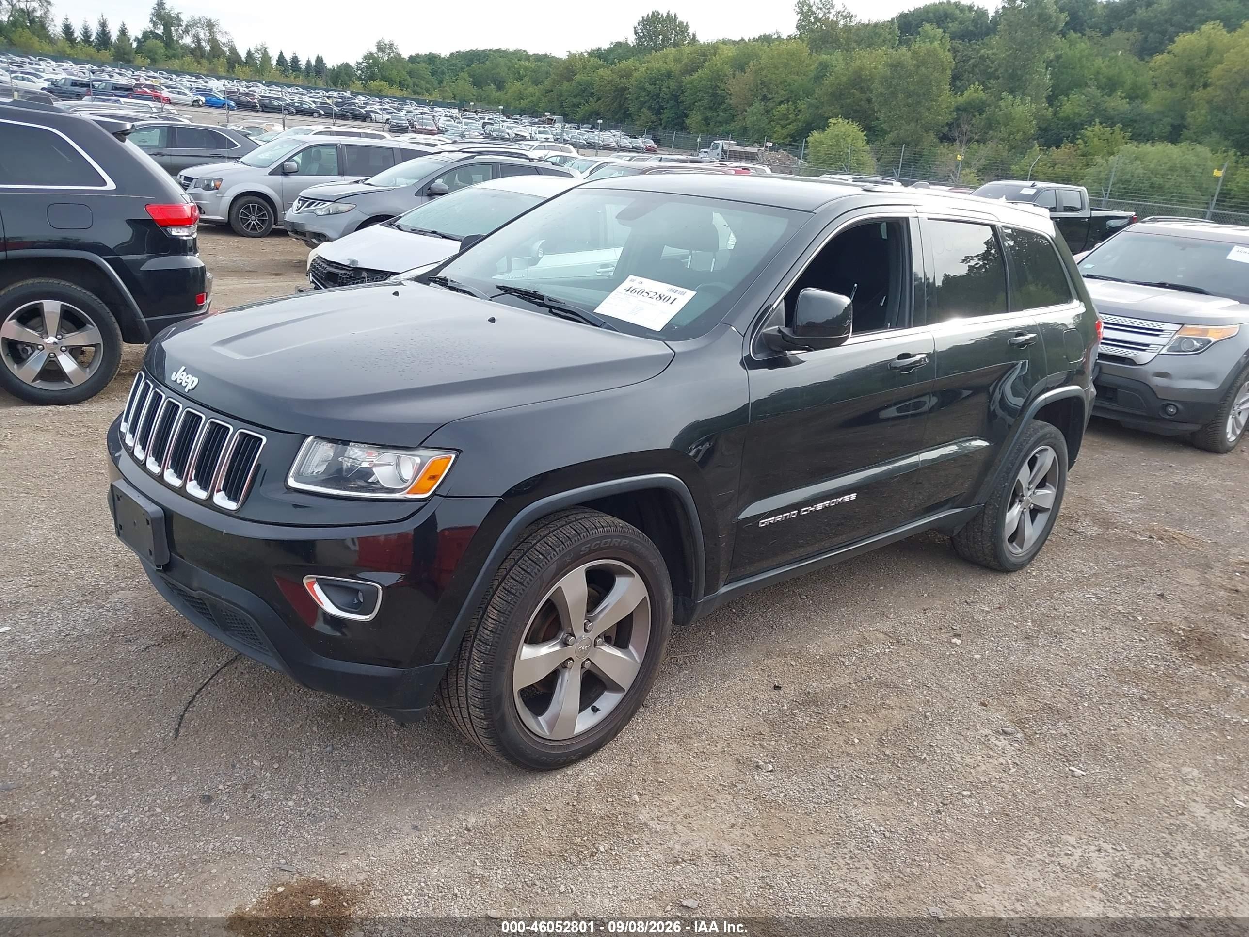 2014 Jeep Grand Cherokee Laredo Black vin: 1C4RJFAG0EC270144