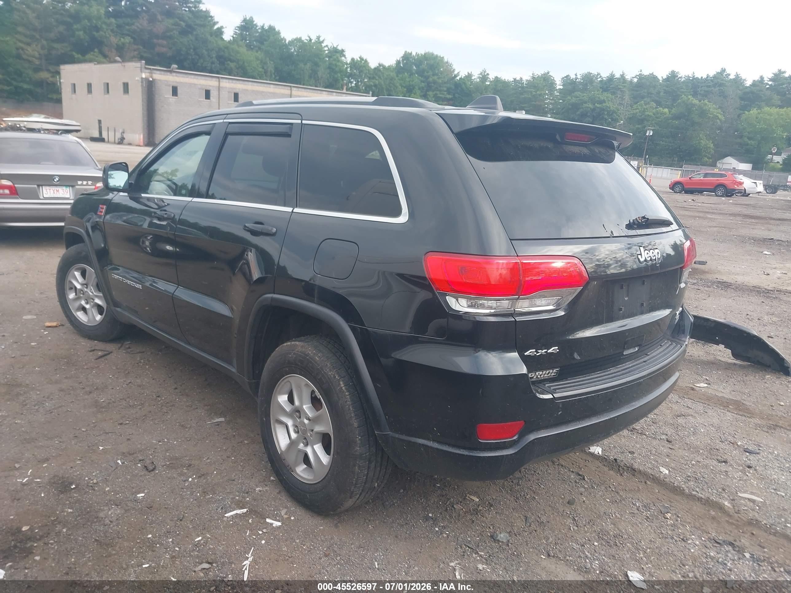 2014 Jeep Grand Cherokee Laredo Black vin: 1C4RJFAG0EC430071