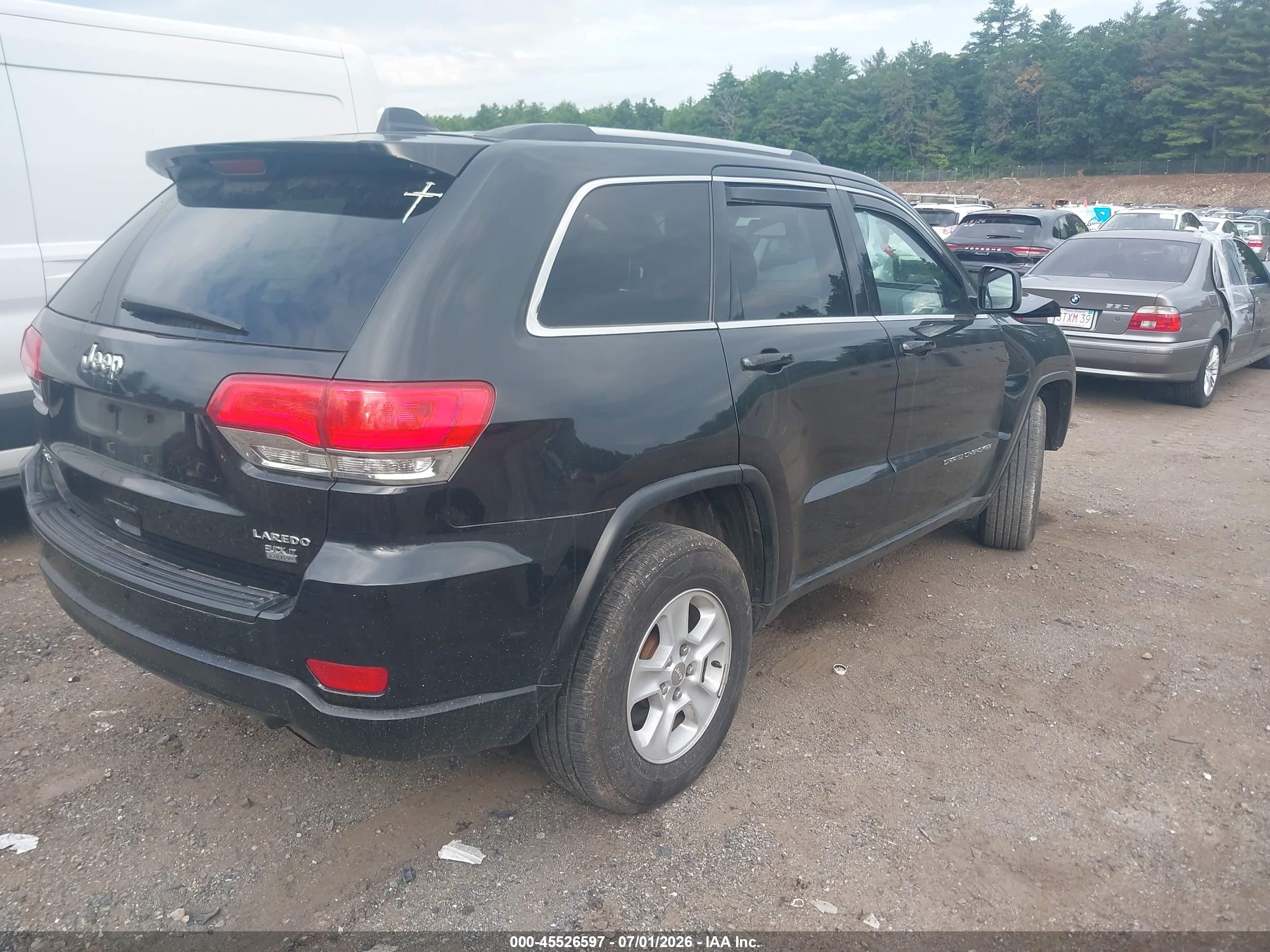 2014 Jeep Grand Cherokee Laredo Black vin: 1C4RJFAG0EC430071