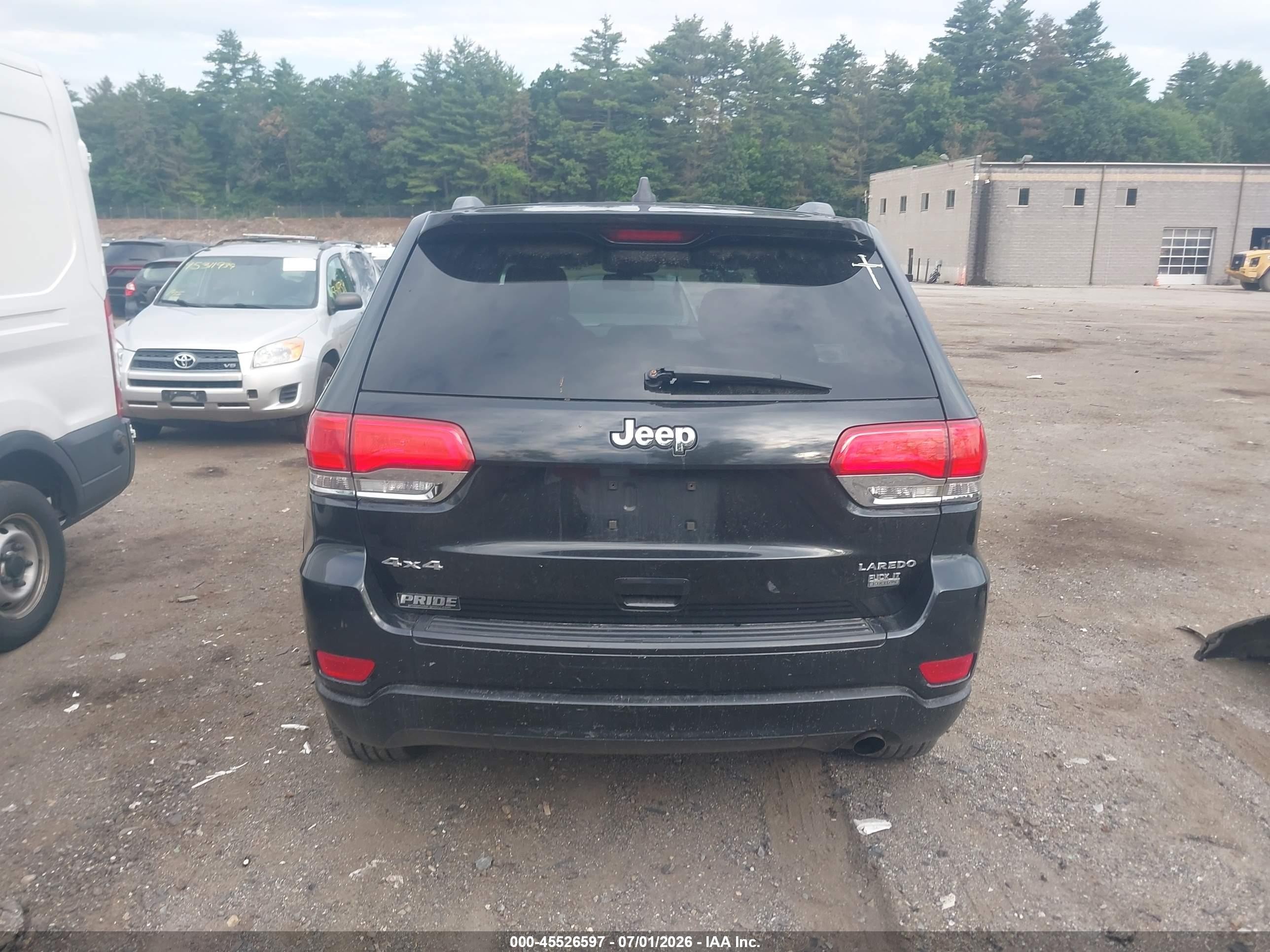 2014 Jeep Grand Cherokee Laredo Black vin: 1C4RJFAG0EC430071