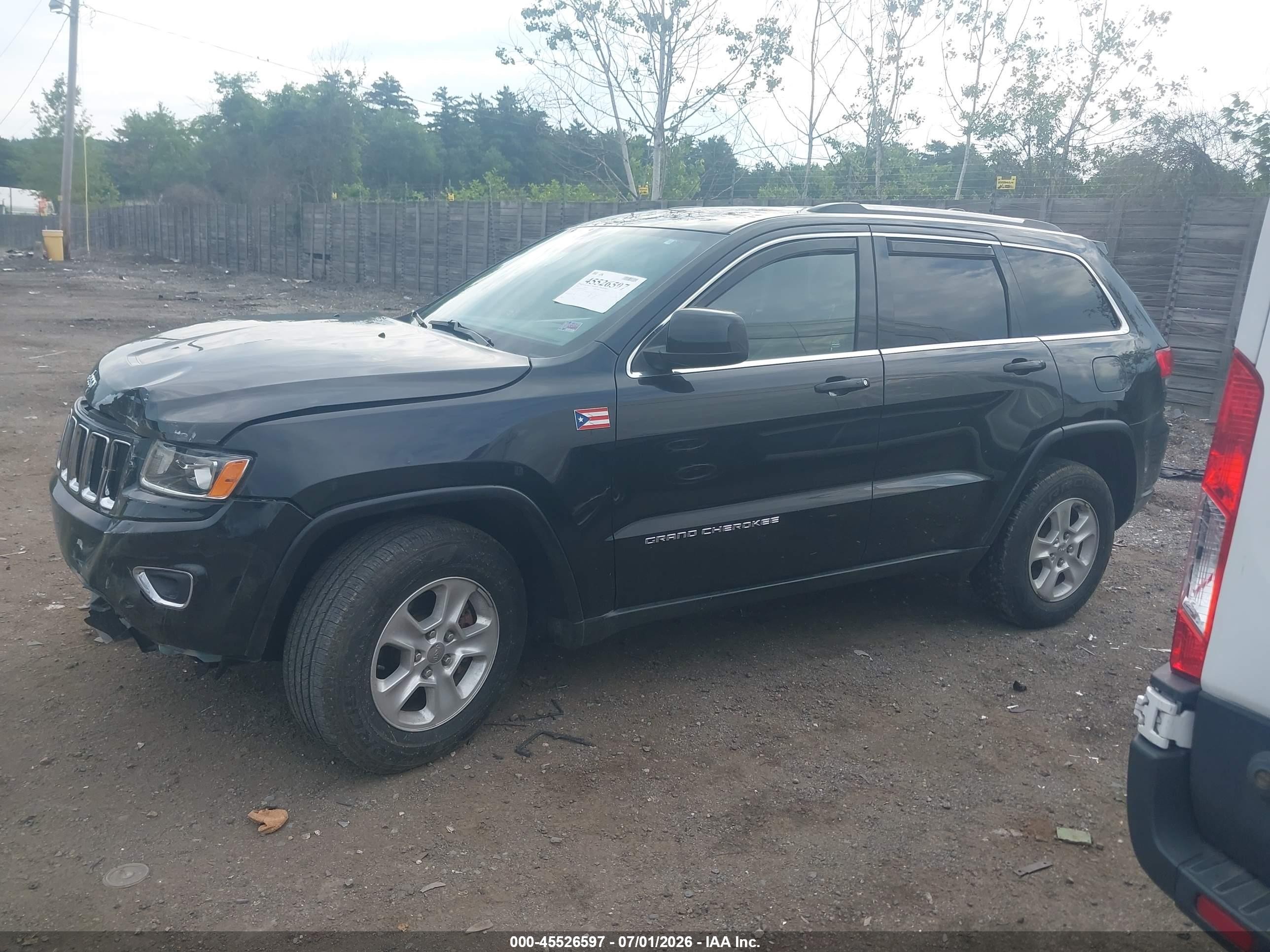 2014 Jeep Grand Cherokee Laredo Black vin: 1C4RJFAG0EC430071