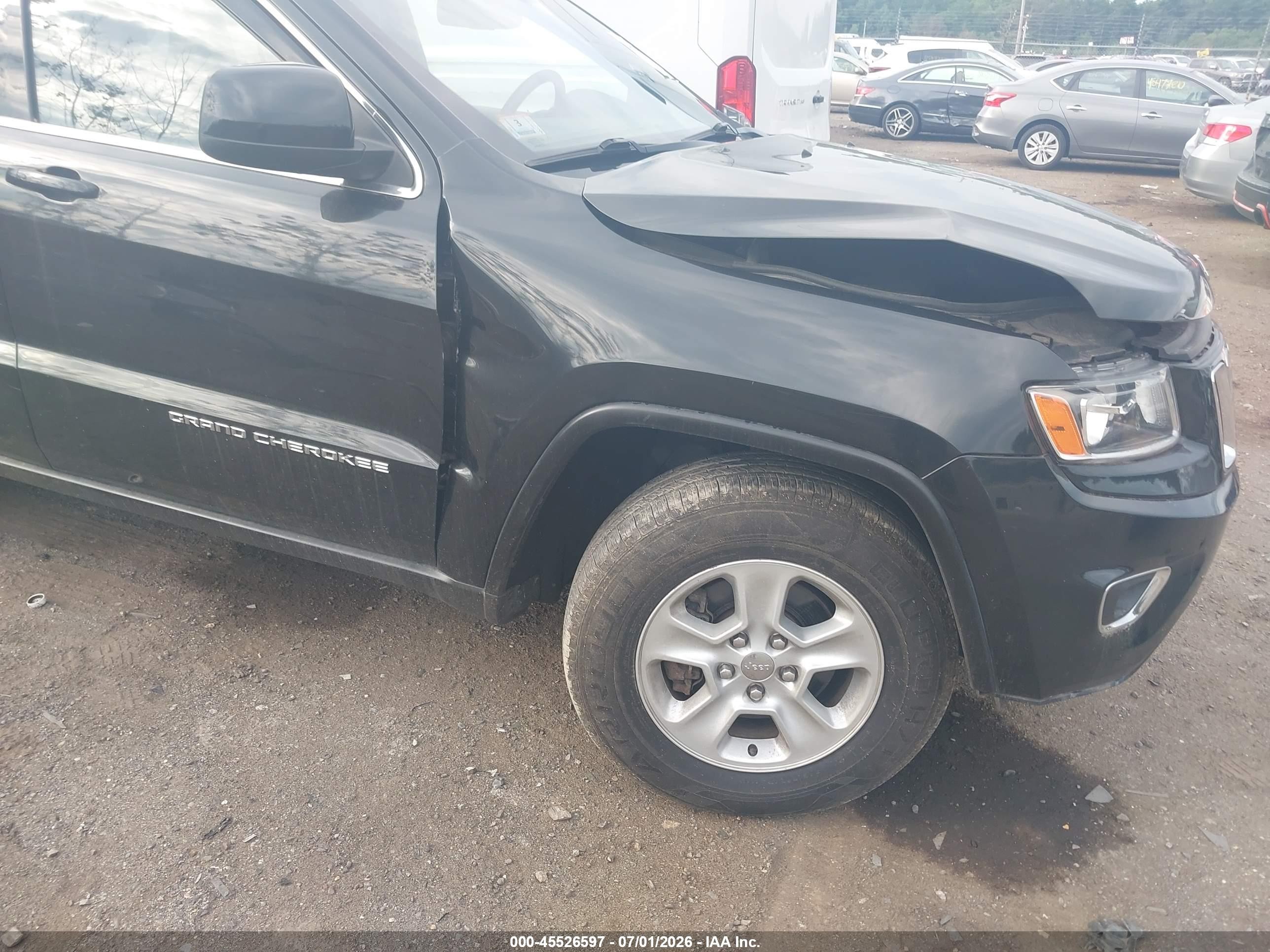 2014 Jeep Grand Cherokee Laredo Black vin: 1C4RJFAG0EC430071