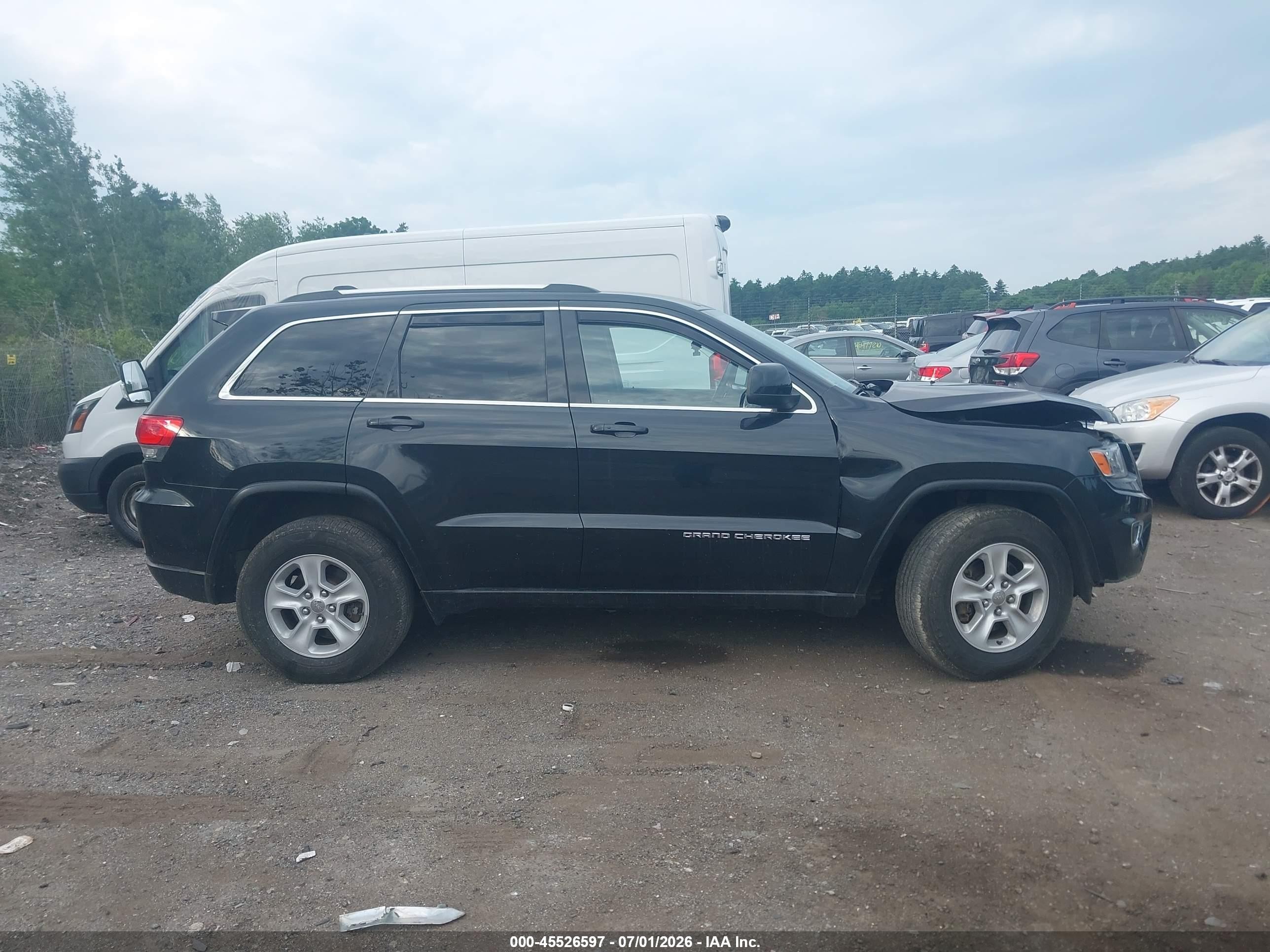2014 Jeep Grand Cherokee Laredo Black vin: 1C4RJFAG0EC430071